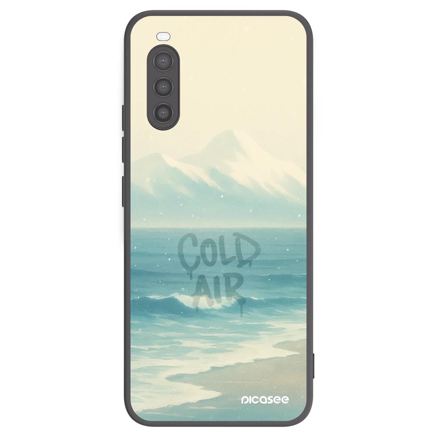 Picasee Μαύρη θήκη σιλικόνης για Sony Xperia 10 II - COLD AIR