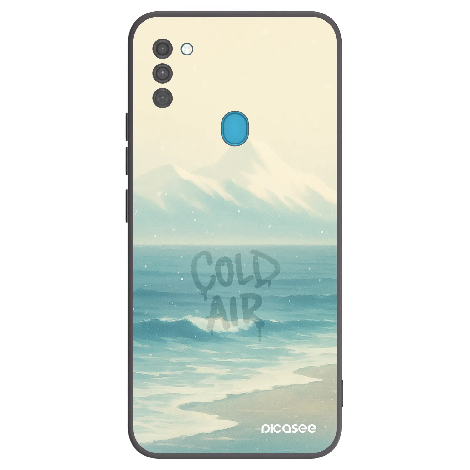 Picasee Μαύρη θήκη σιλικόνης για Samsung Galaxy M11 - COLD AIR