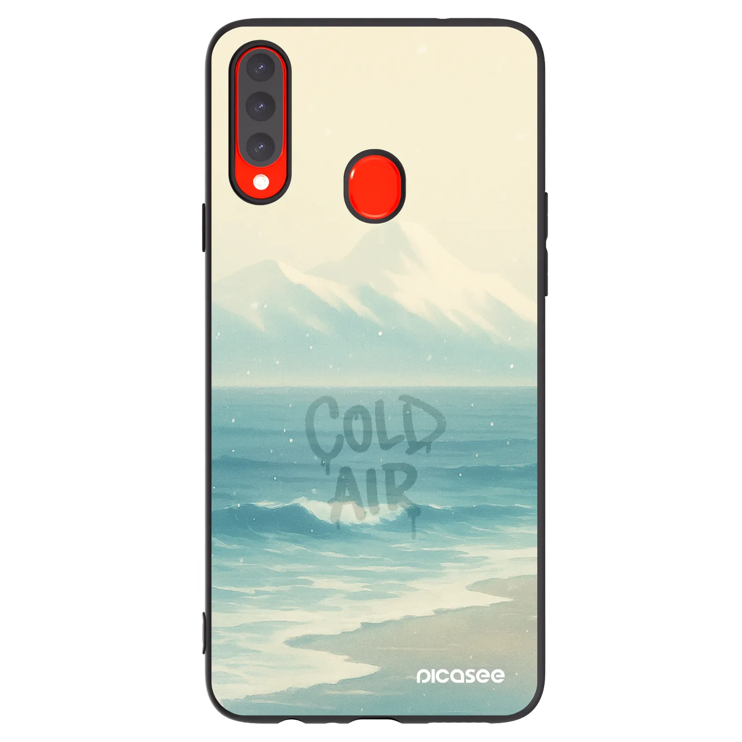 Picasee Μαύρη θήκη σιλικόνης για Samsung Galaxy A20s - COLD AIR