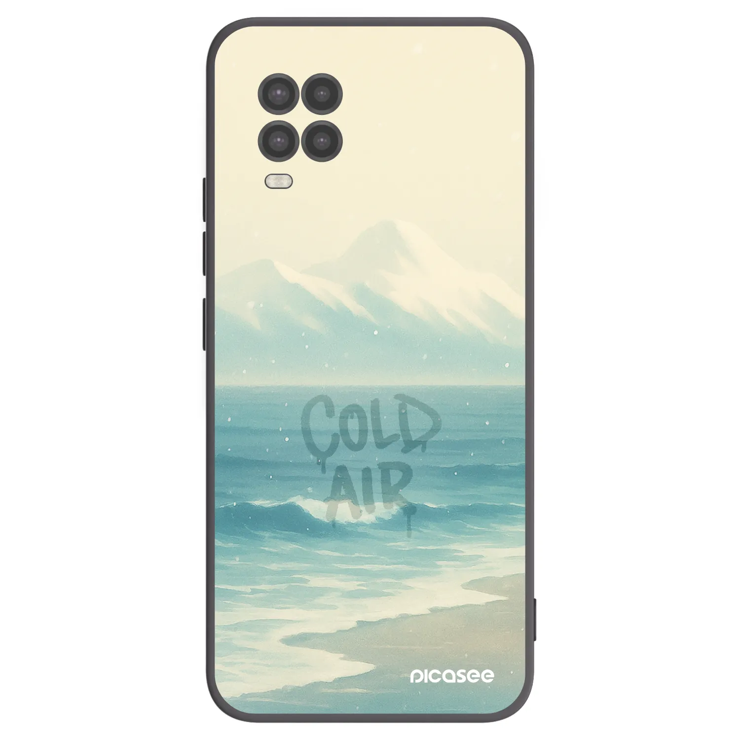 Picasee Μαύρη θήκη σιλικόνης για Xiaomi Mi 10 Lite - COLD AIR