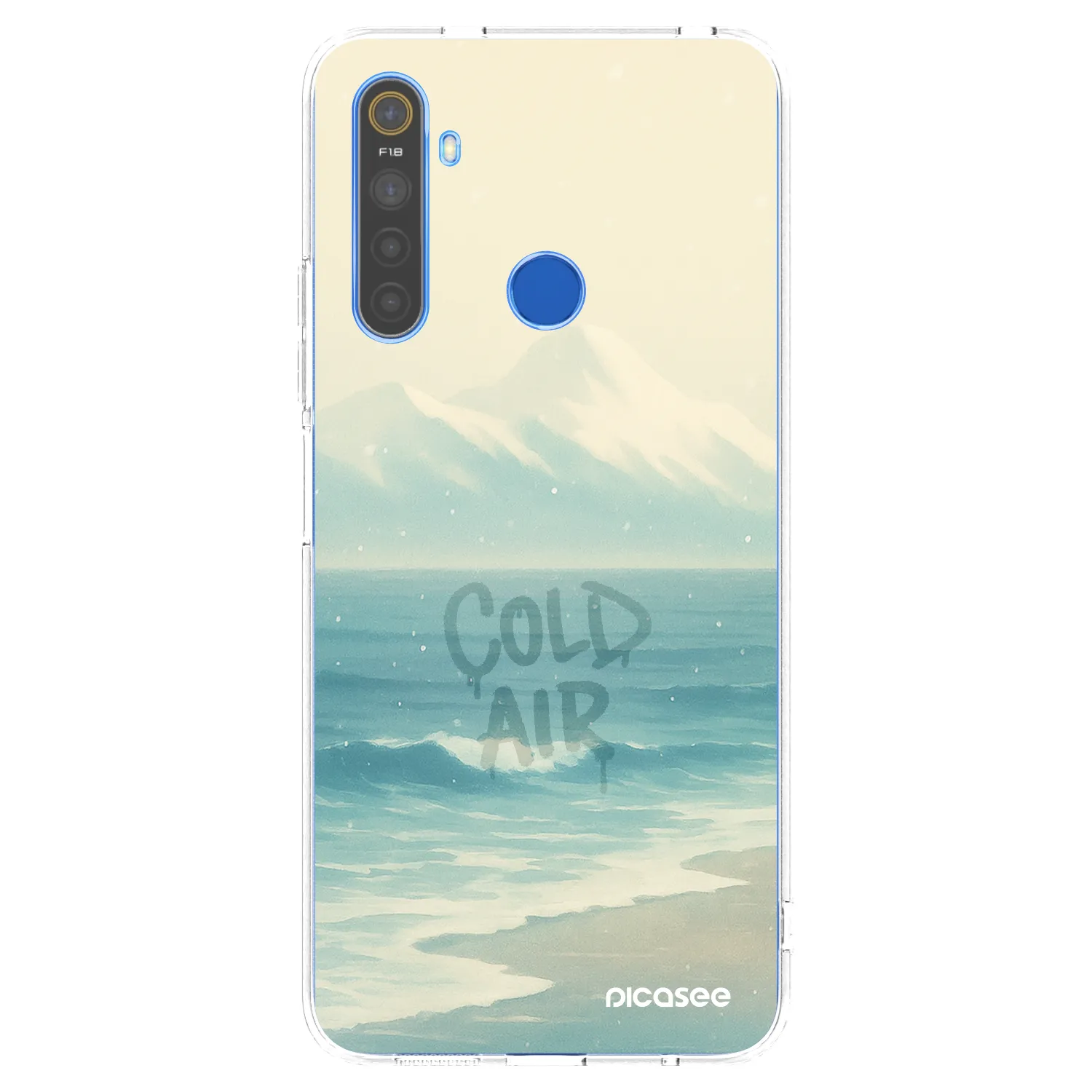 Picasee διαφανής θήκη σιλικόνης Realme 5 - COLD AIR