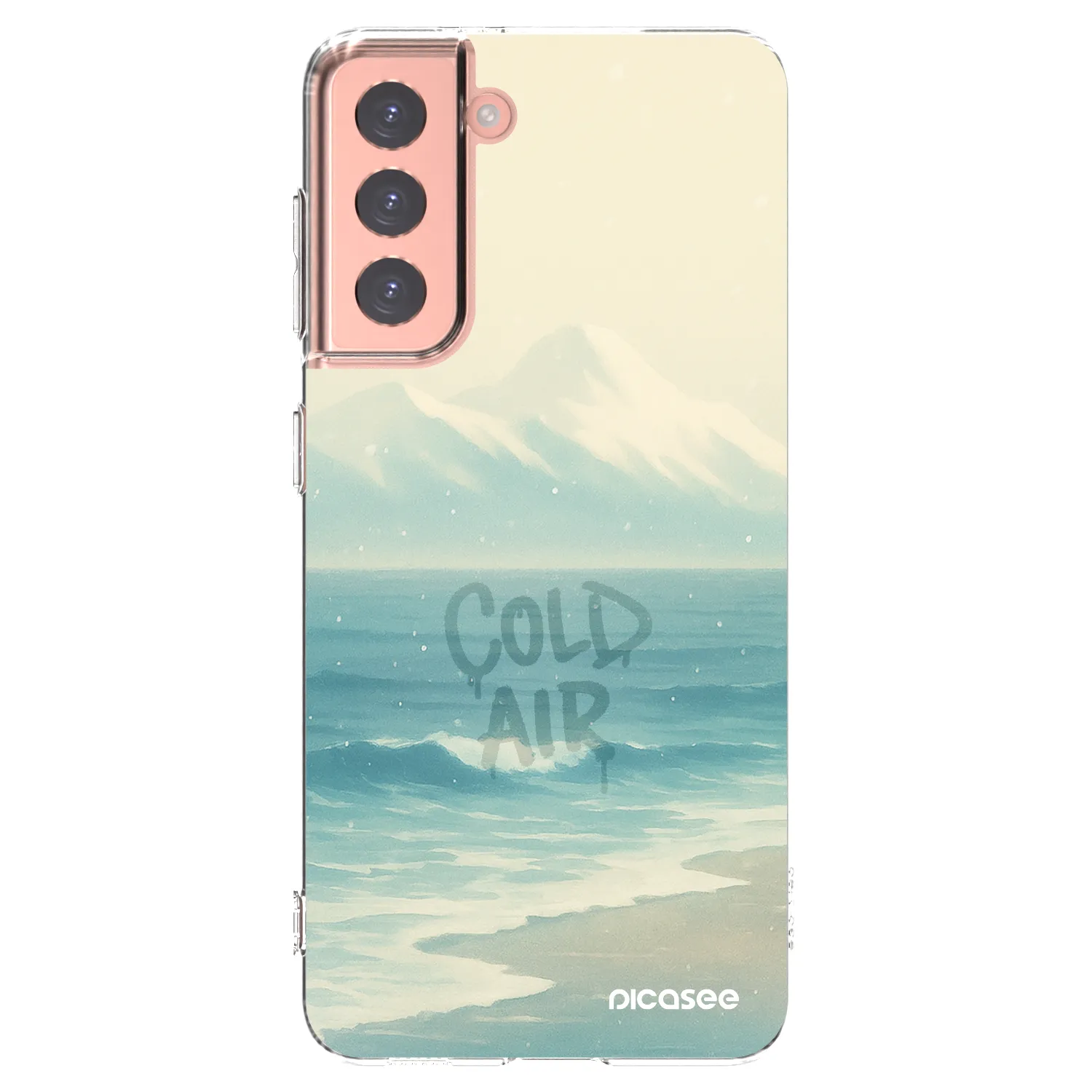 Picasee διαφανής θήκη σιλικόνης Samsung Galaxy S21 5G G991B - COLD AIR