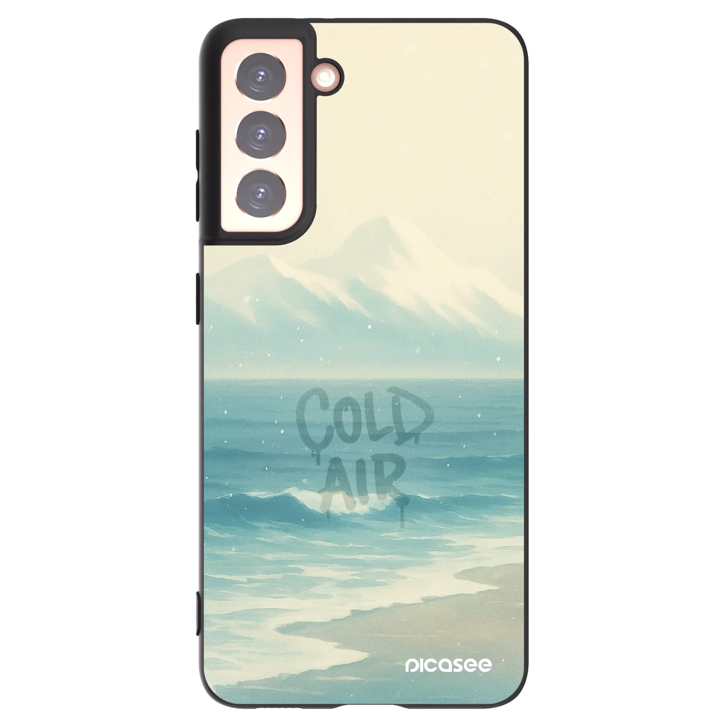 Picasee Μαύρη θήκη σιλικόνης για Samsung Galaxy S21 5G G991B - COLD AIR