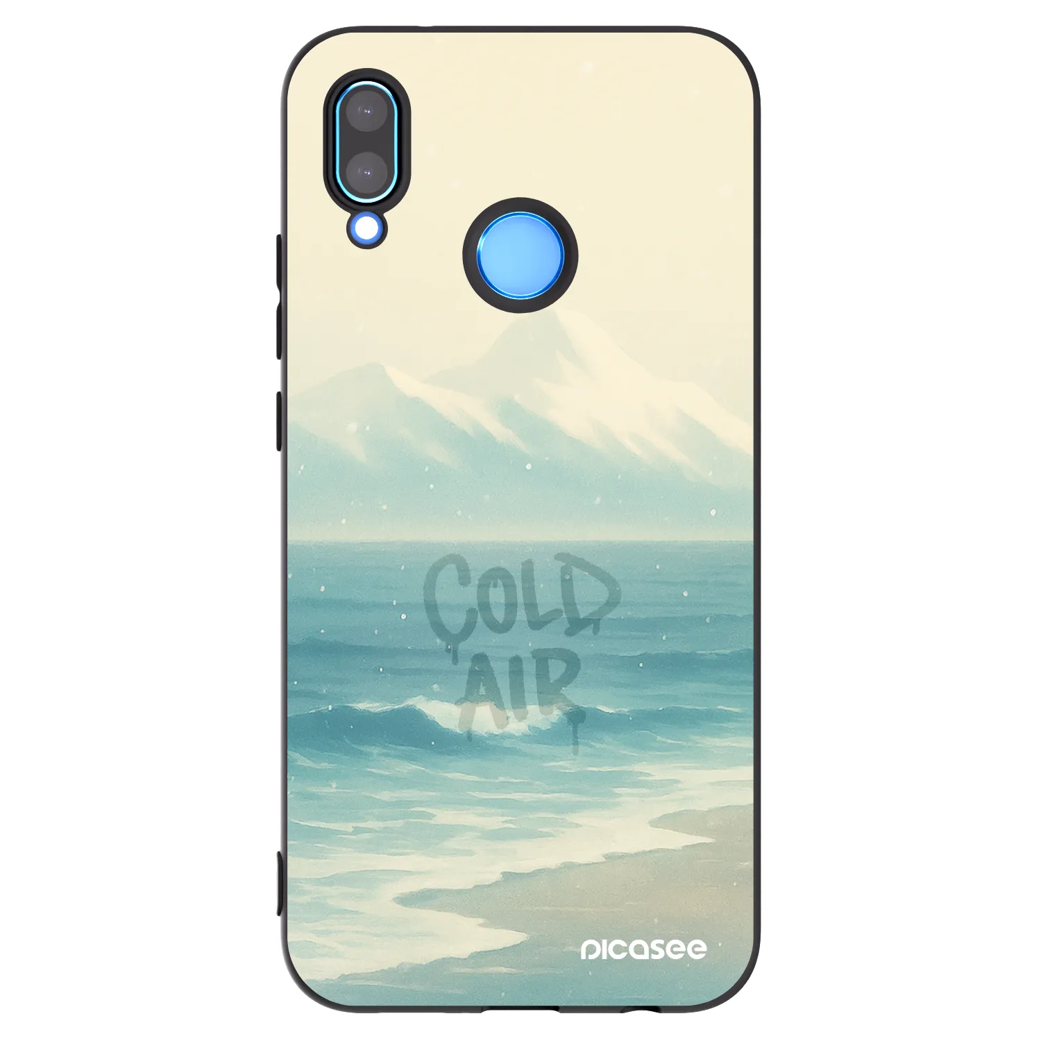 Picasee Μαύρη θήκη σιλικόνης για Huawei P20 Lite - COLD AIR