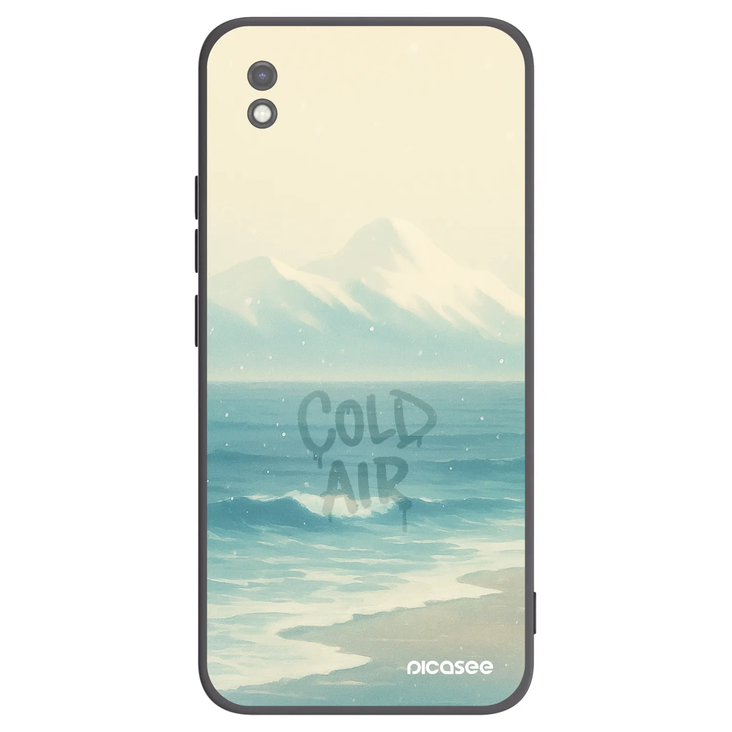 Picasee Μαύρη θήκη σιλικόνης για Xiaomi Redmi 9AT - COLD AIR