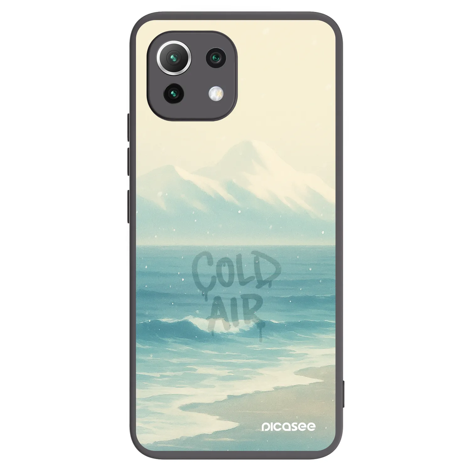 Picasee Μαύρη θήκη σιλικόνης για Xiaomi Mi 11 Lite - COLD AIR