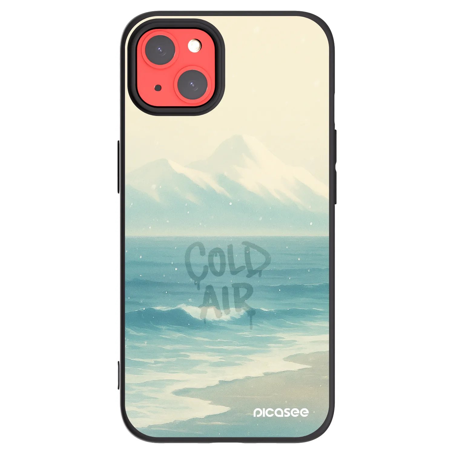 Picasee Μαύρη θήκη σιλικόνης για Apple iPhone 13 - COLD AIR