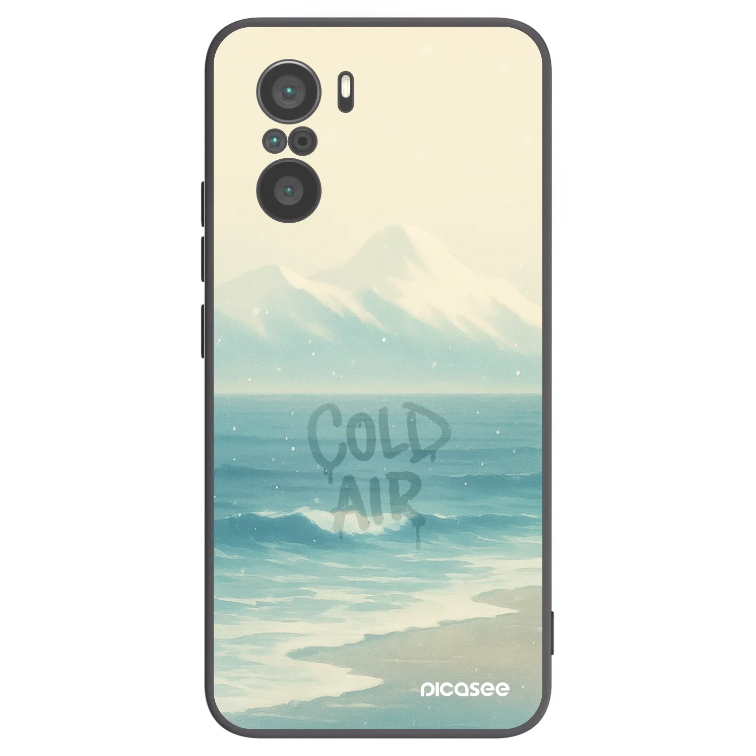 Picasee Μαύρη θήκη σιλικόνης για Xiaomi Poco F3 - COLD AIR