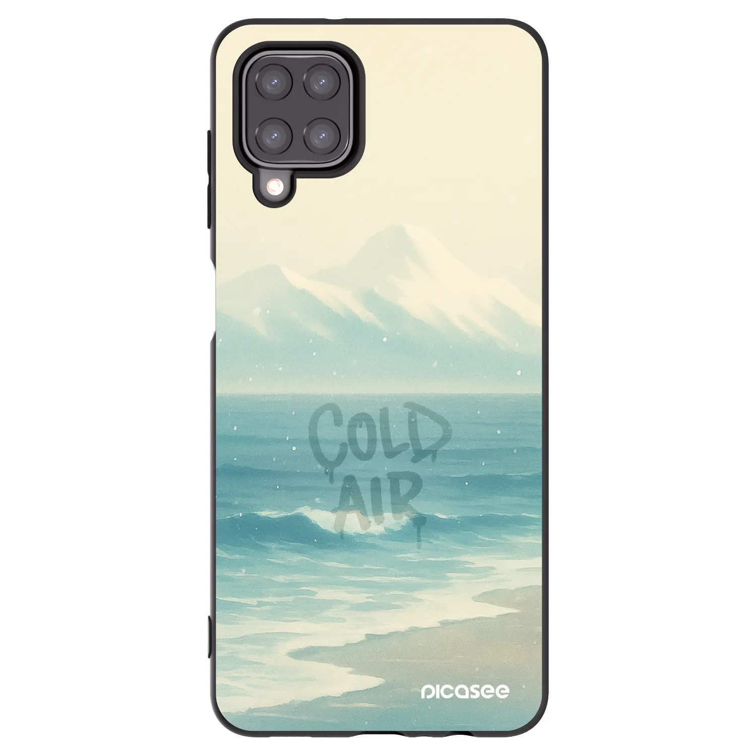 Picasee Μαύρη θήκη σιλικόνης για Samsung Galaxy M12 M127F - COLD AIR