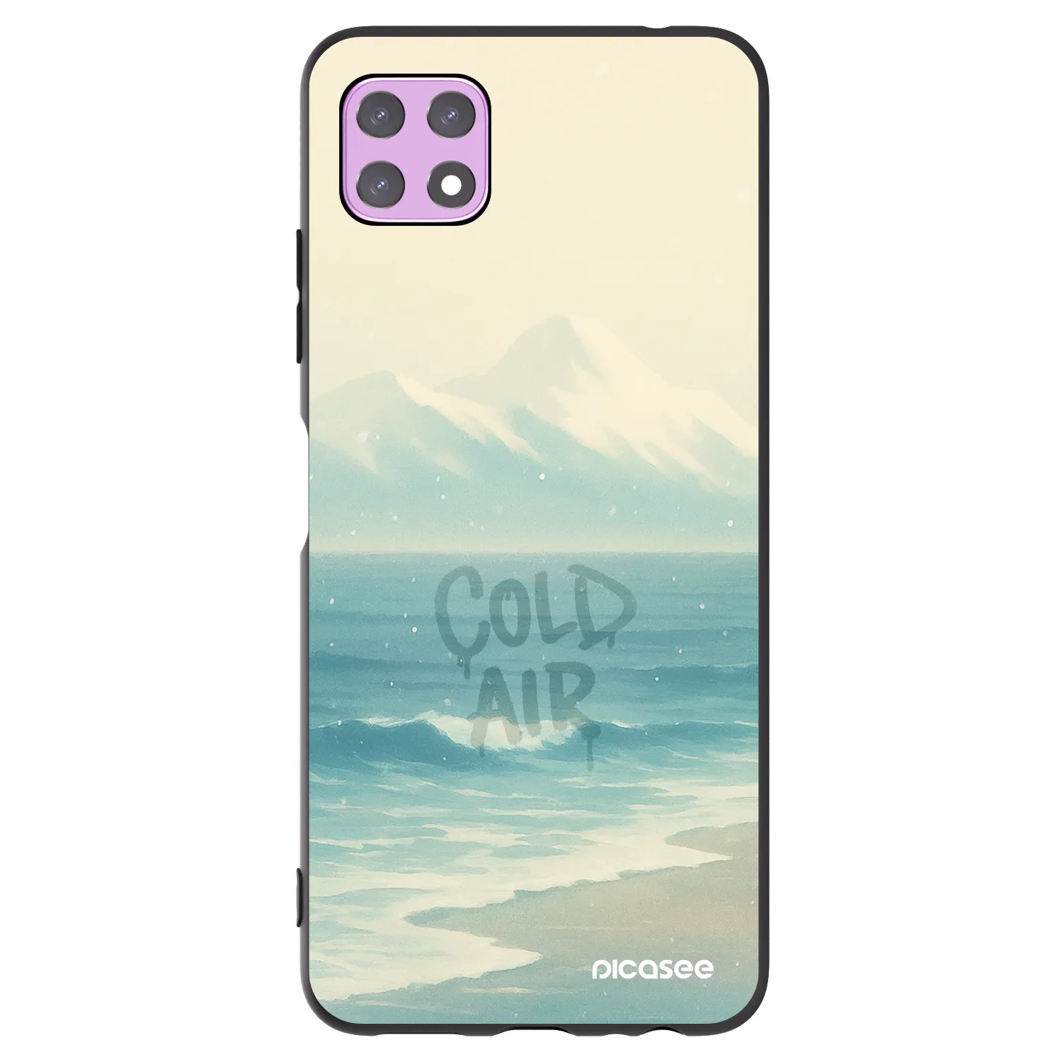 Picasee Μαύρη θήκη σιλικόνης για Samsung Galaxy A22 A226B 5G - COLD AIR