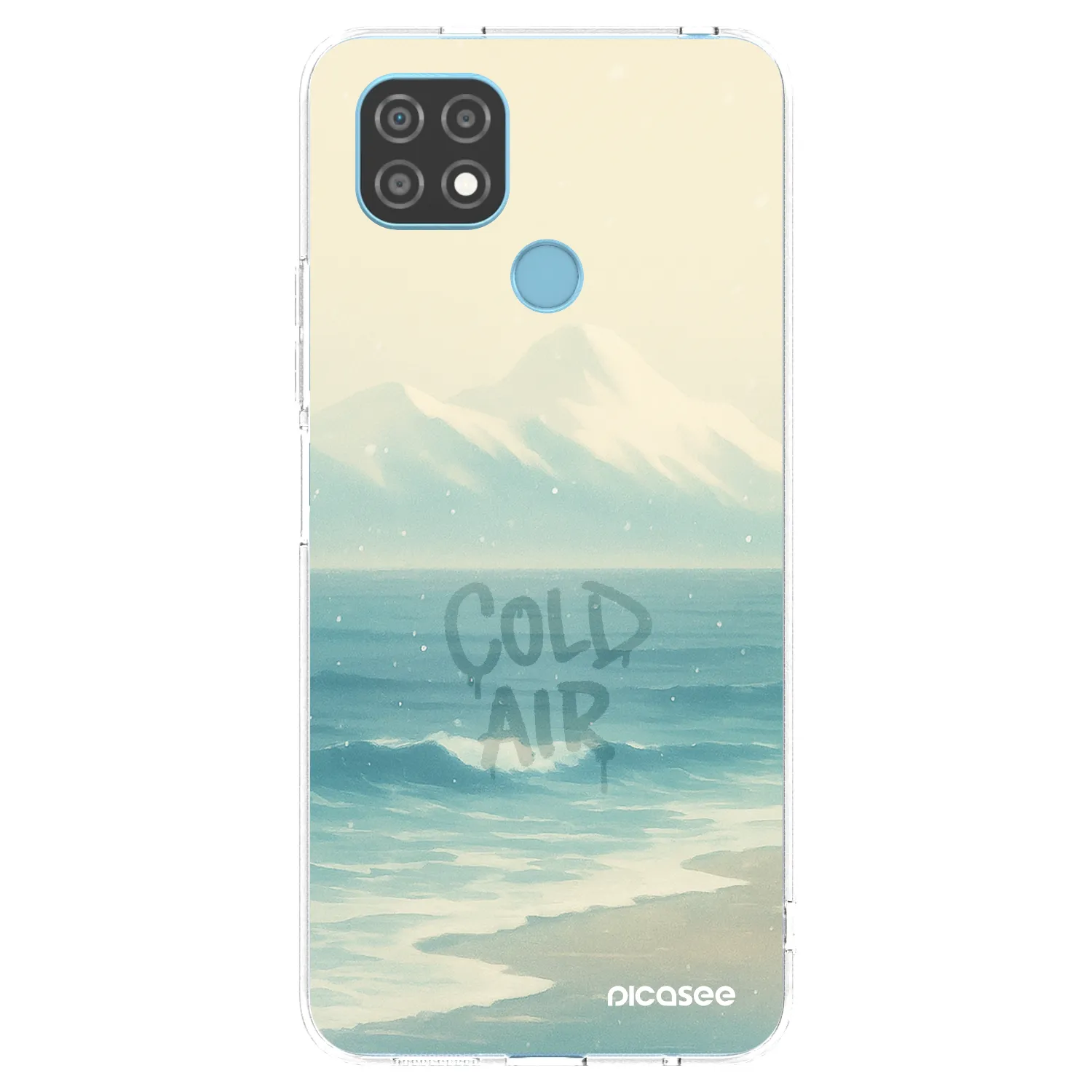 Picasee διαφανής θήκη σιλικόνης Realme C21 - COLD AIR