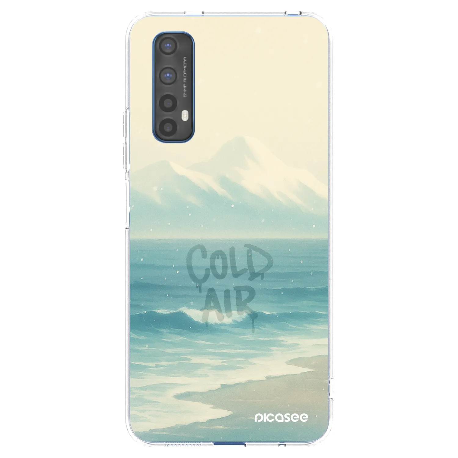 Picasee διαφανής θήκη σιλικόνης Realme 7 - COLD AIR