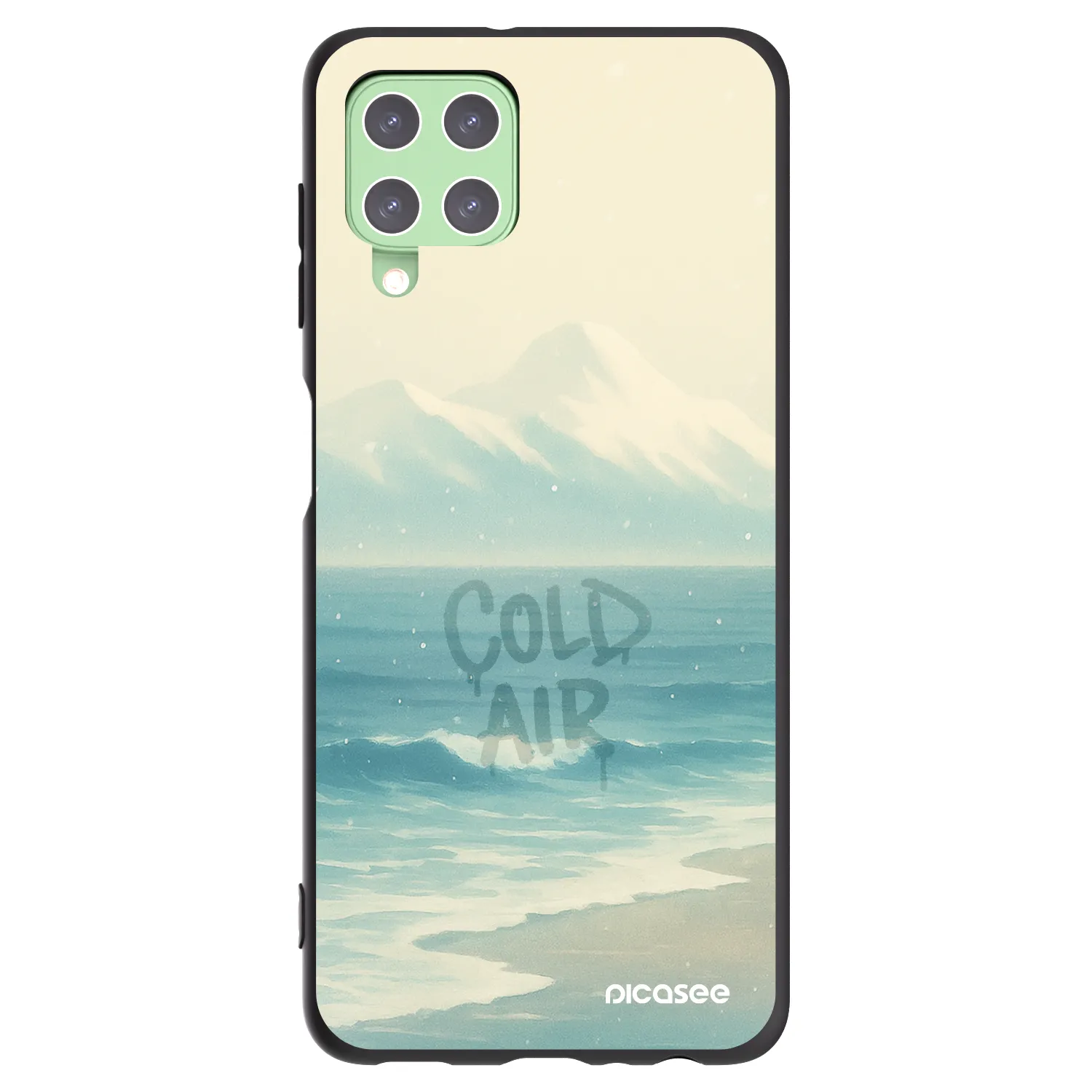 Picasee Μαύρη θήκη σιλικόνης για Samsung Galaxy A22 A225F 4G - COLD AIR