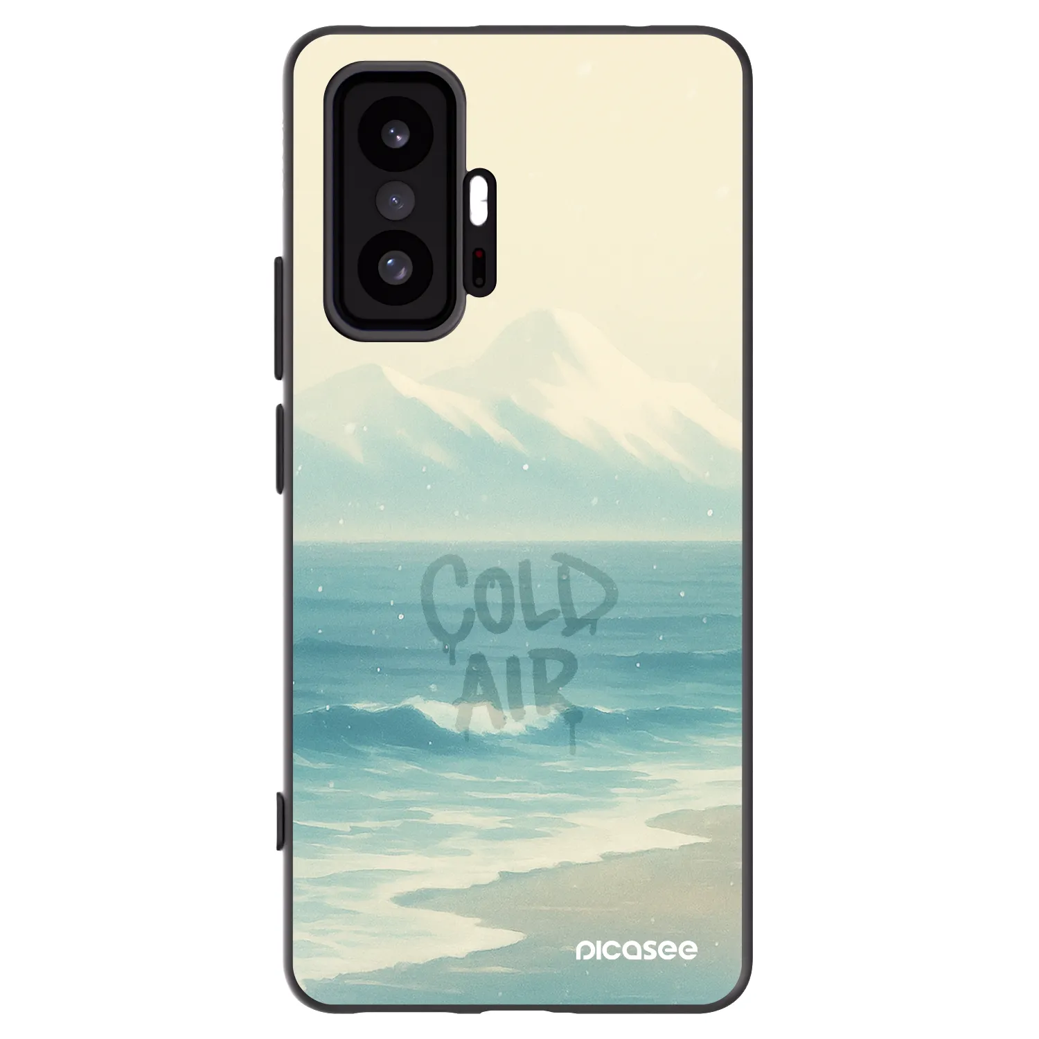 Picasee Μαύρη θήκη σιλικόνης για Xiaomi 11T Pro - COLD AIR