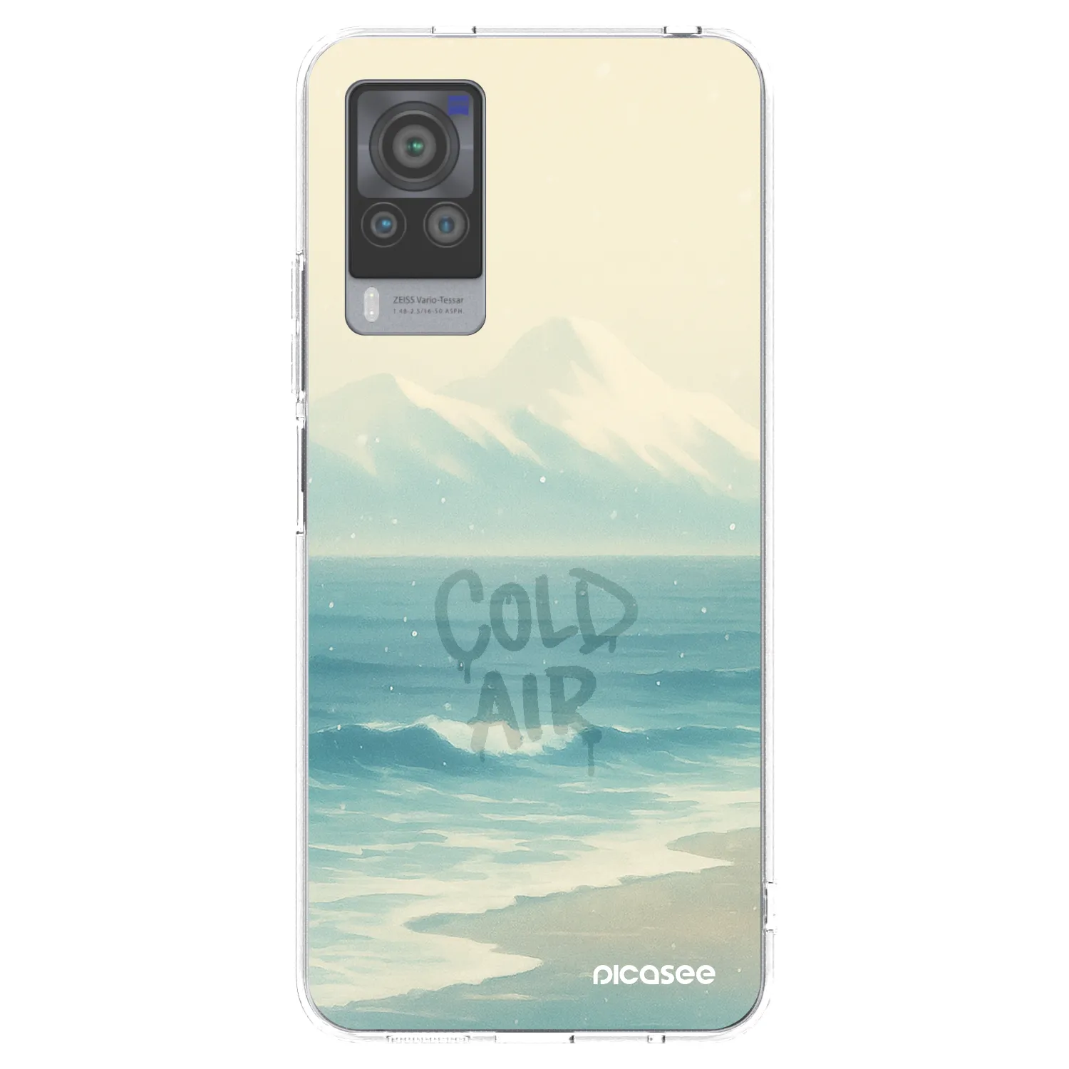 Picasee διαφανής θήκη σιλικόνης Vivo X60 Pro 5G - COLD AIR