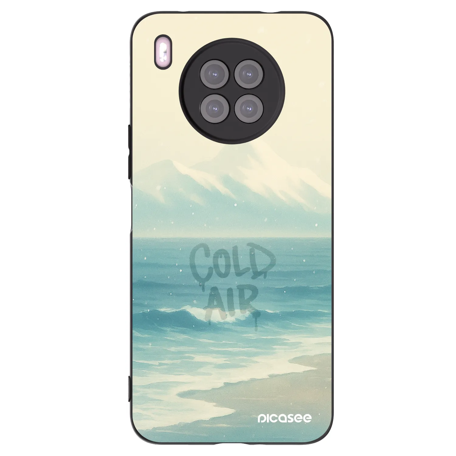 Picasee Μαύρη θήκη σιλικόνης για Huawei Nova 8i - COLD AIR