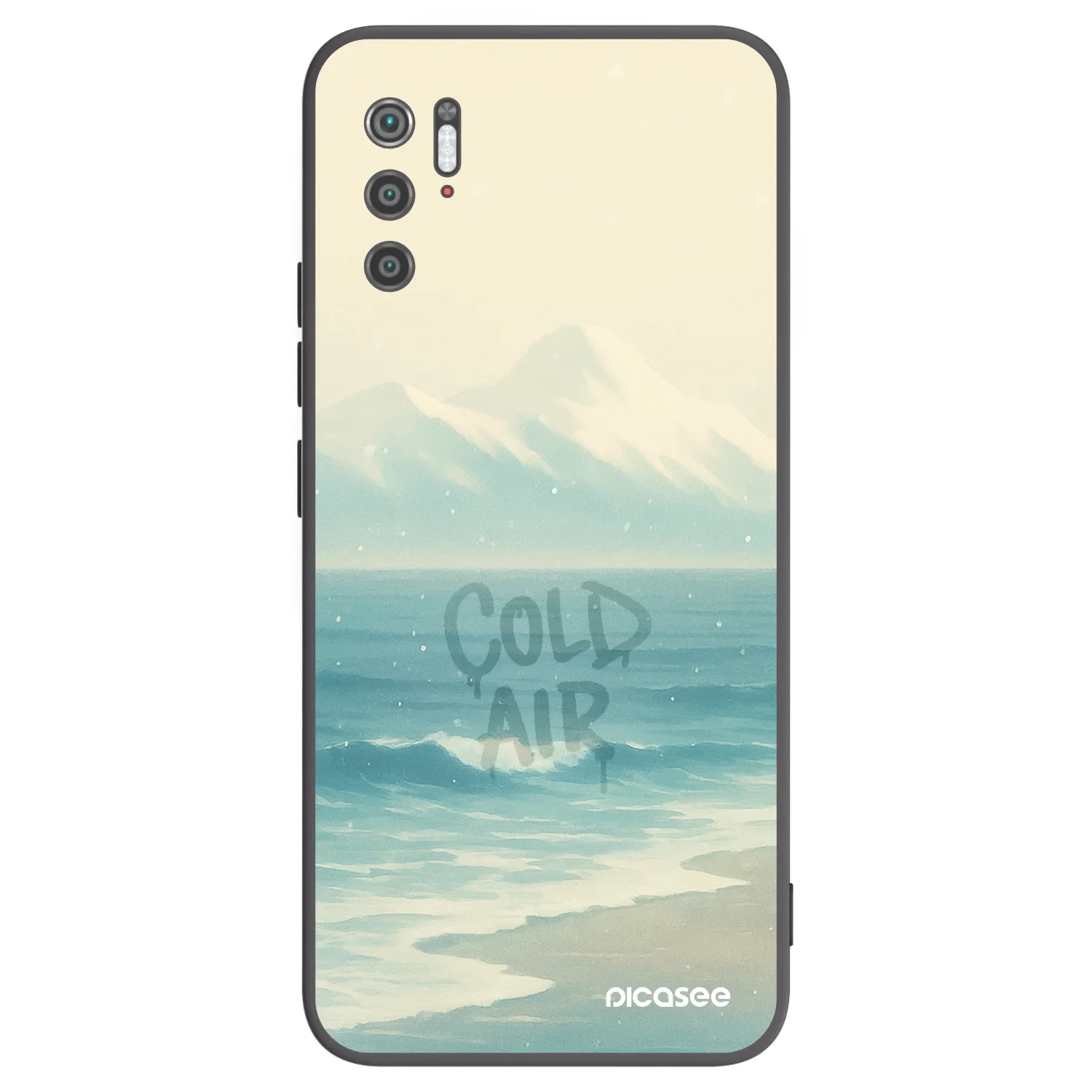 Picasee Μαύρη θήκη σιλικόνης για Xiaomi Poco M3 Pro 5G - COLD AIR