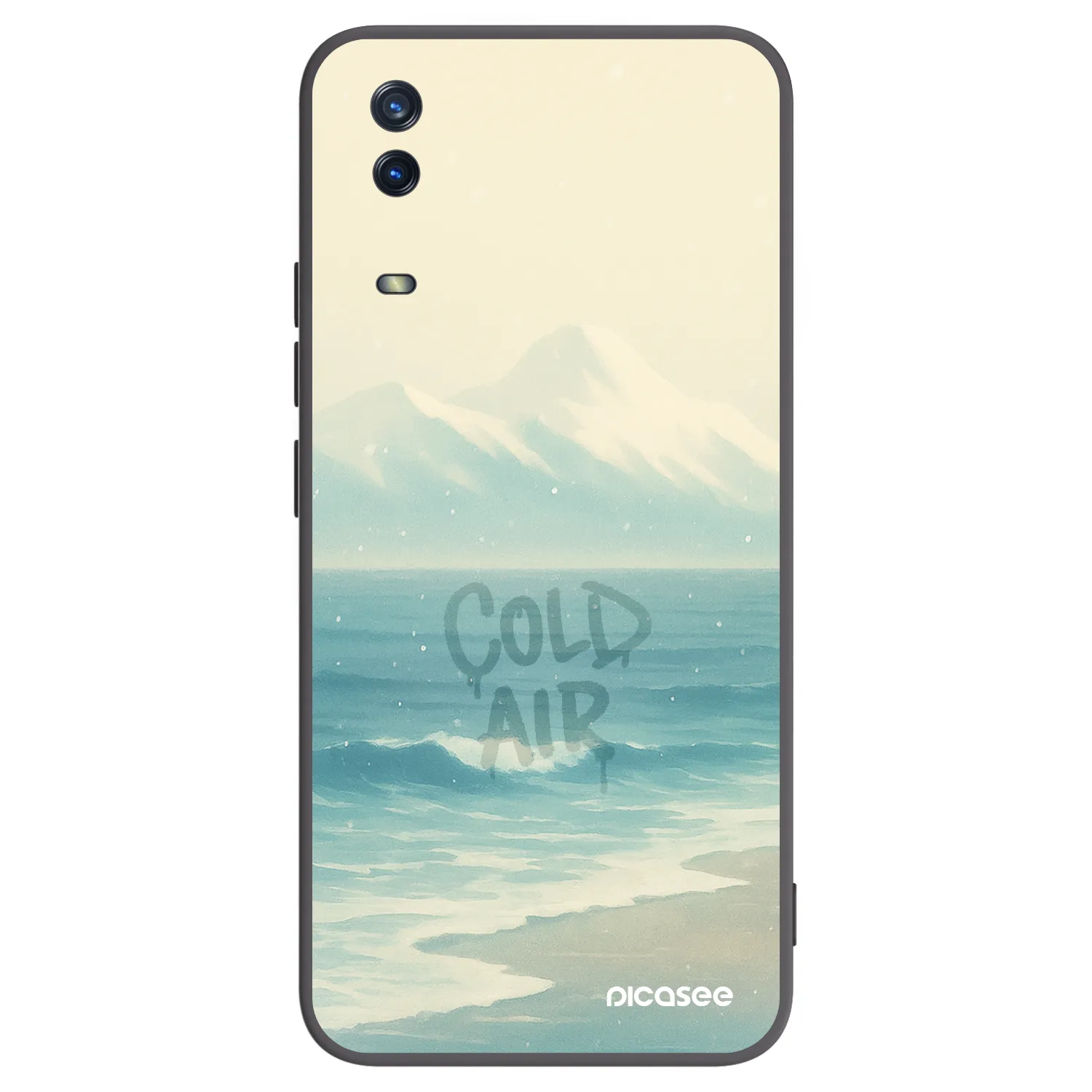 Picasee Μαύρη θήκη σιλικόνης για Vivo Y11s - COLD AIR