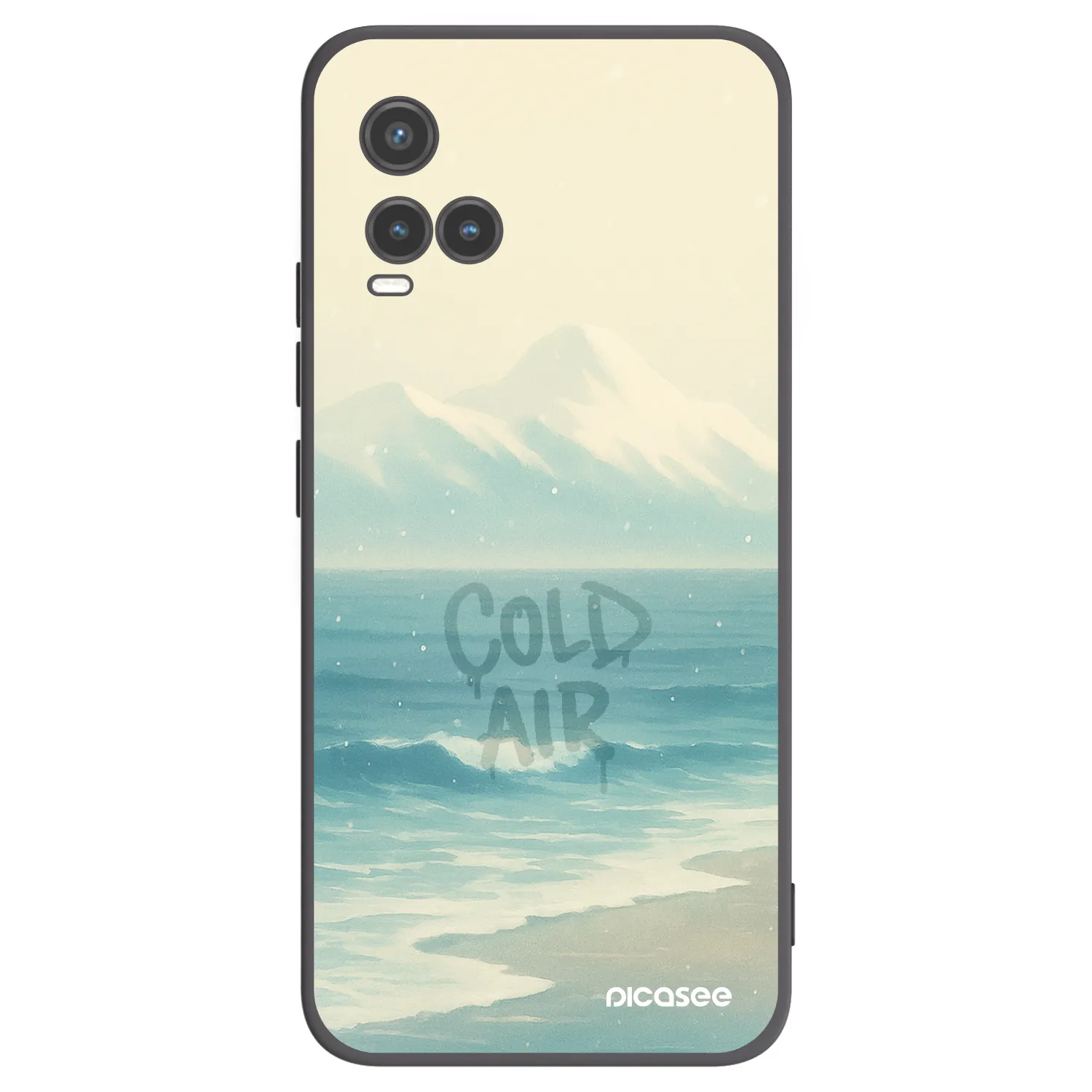 Picasee Μαύρη θήκη σιλικόνης για Vivo Y33s - COLD AIR
