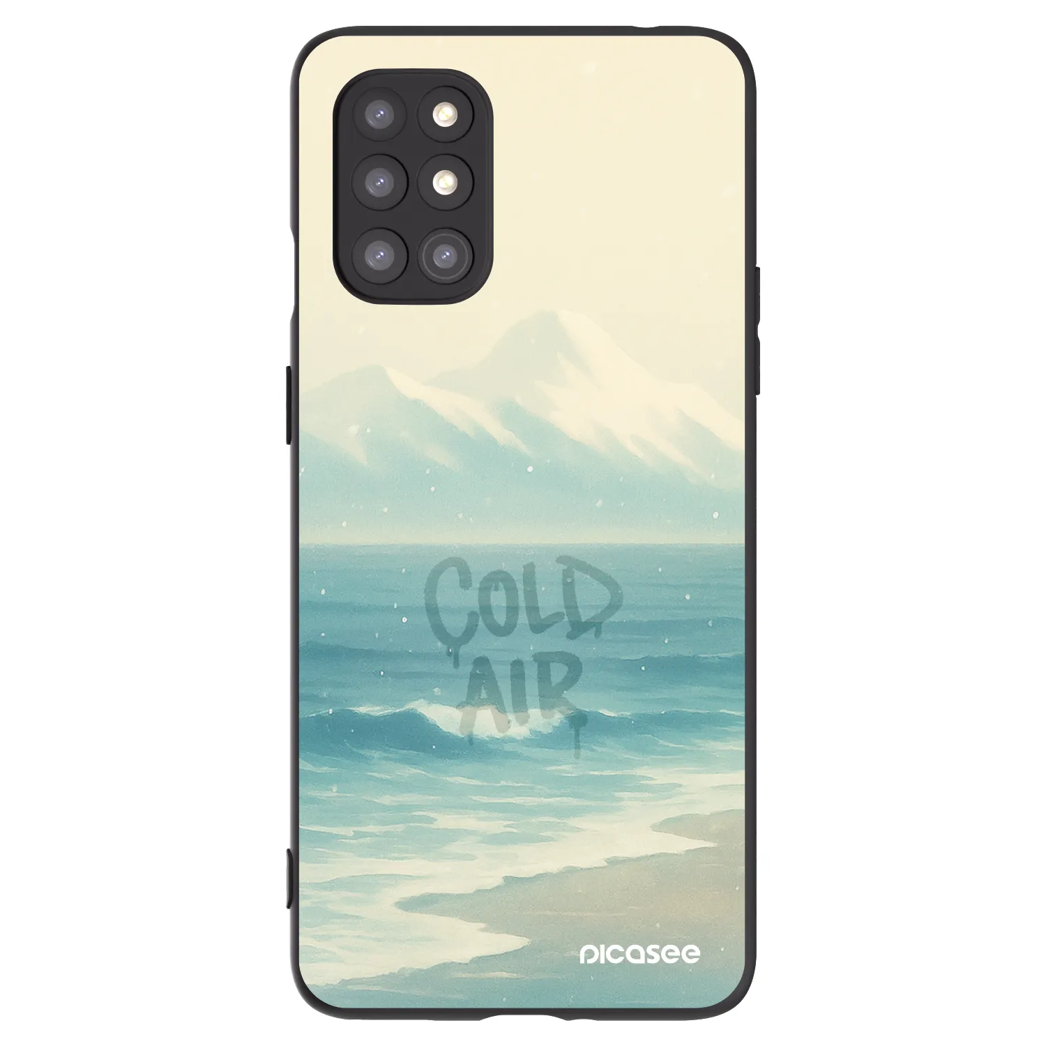 Picasee Μαύρη θήκη σιλικόνης για OnePlus 8T - COLD AIR
