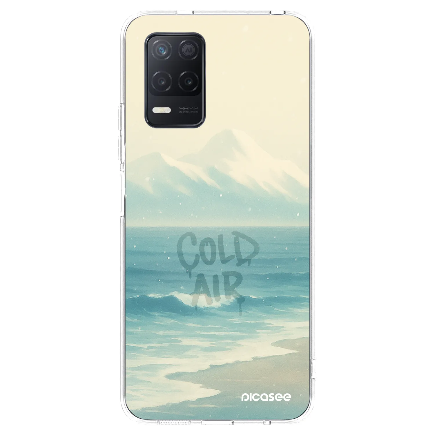 Picasee διαφανής θήκη σιλικόνης Realme 8 5G - COLD AIR