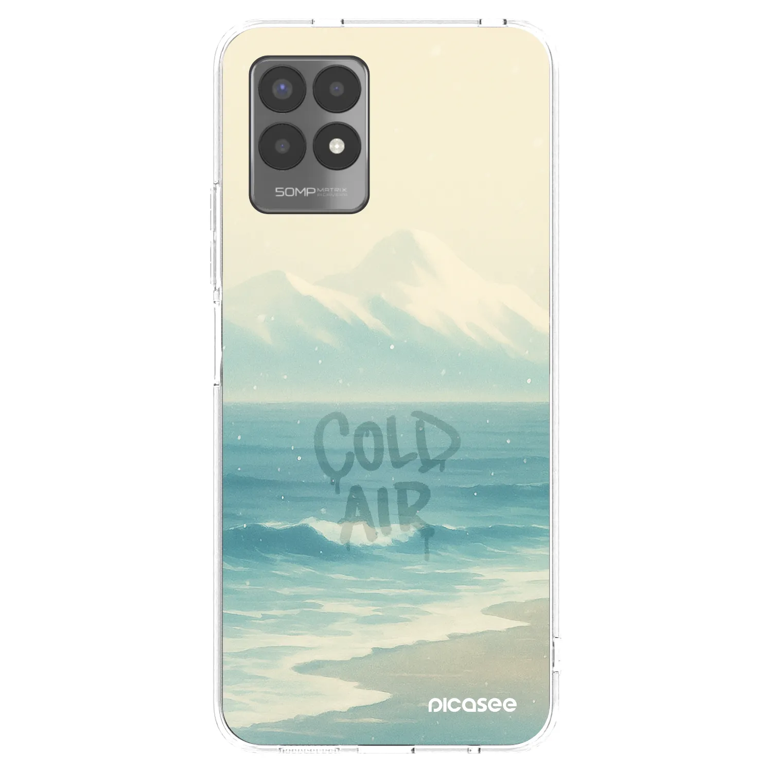 Picasee διαφανής θήκη σιλικόνης Realme 8i - COLD AIR