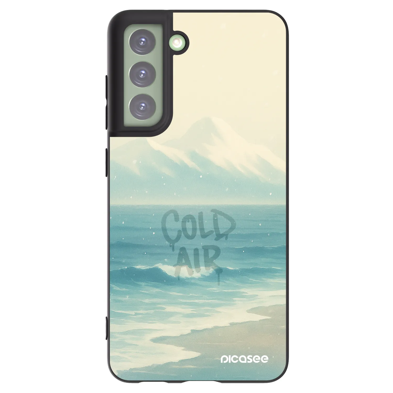 Picasee Μαύρη θήκη σιλικόνης για Samsung Galaxy S21 FE 5G - COLD AIR