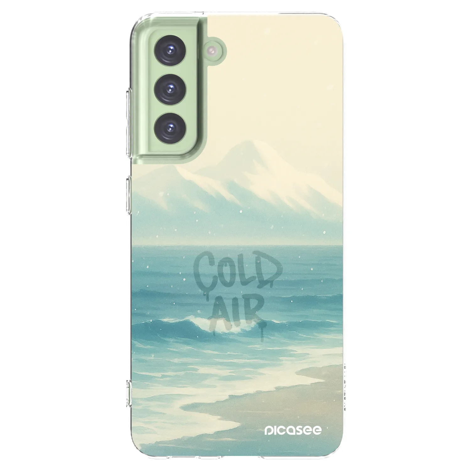Picasee διαφανής θήκη σιλικόνης Samsung Galaxy S21 FE 5G - COLD AIR
