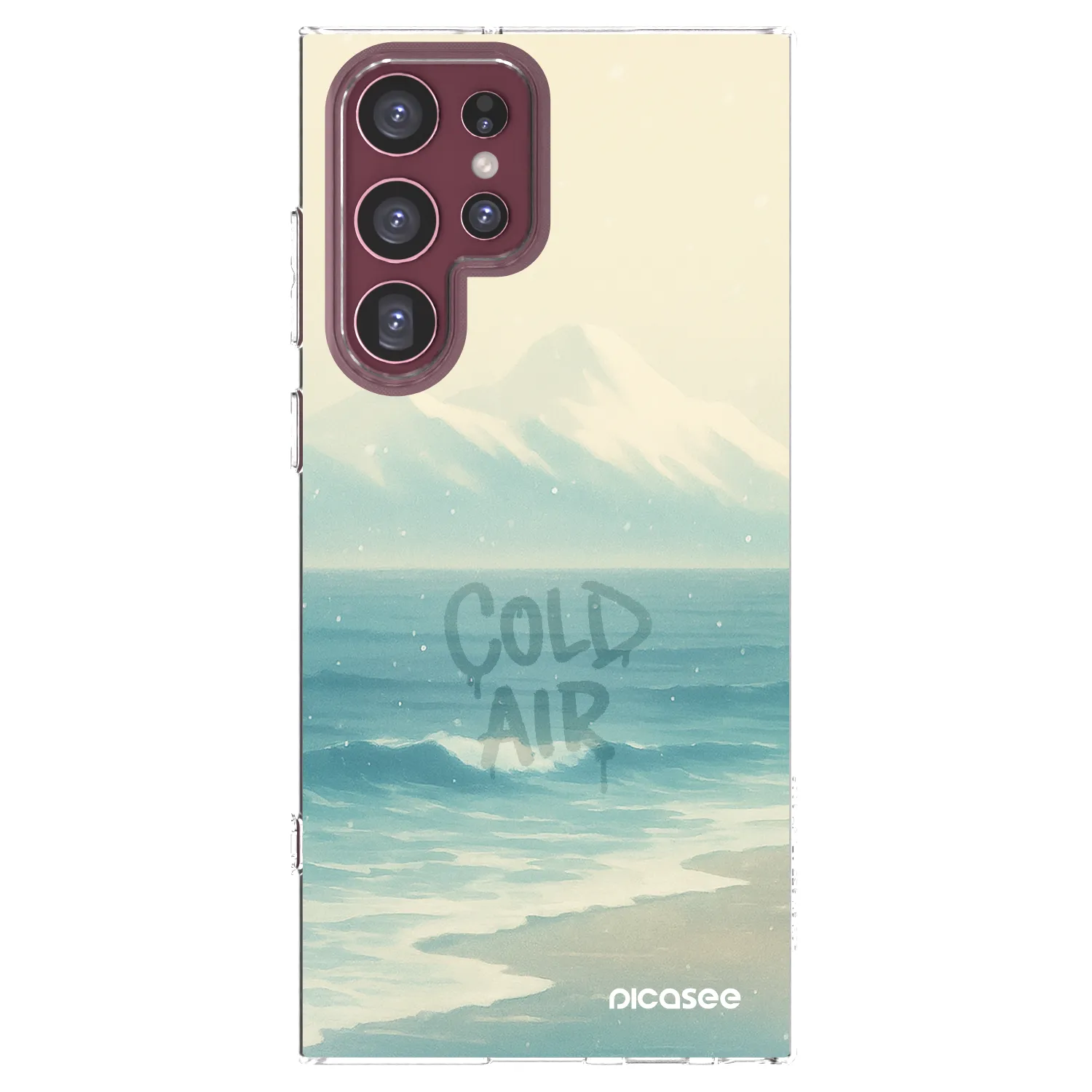 Picasee διαφανής θήκη σιλικόνης Samsung Galaxy S22 Ultra 5G - COLD AIR