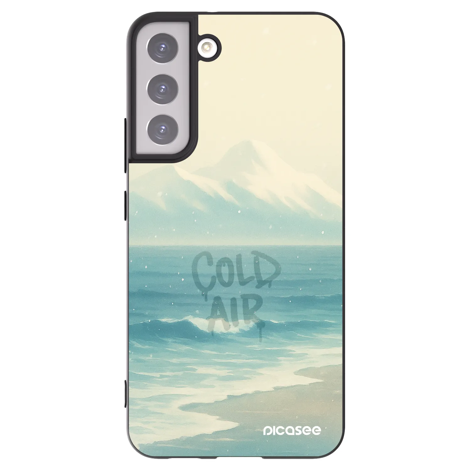 Picasee Μαύρη θήκη σιλικόνης για Samsung Galaxy S22+ 5G - COLD AIR
