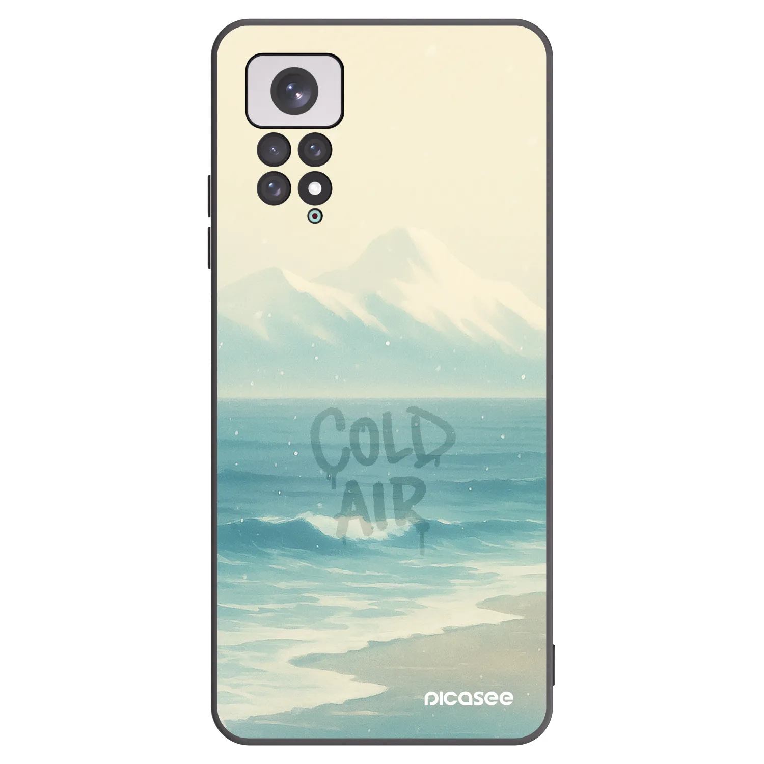 Picasee Μαύρη θήκη σιλικόνης για Xiaomi Redmi Note 11 - COLD AIR