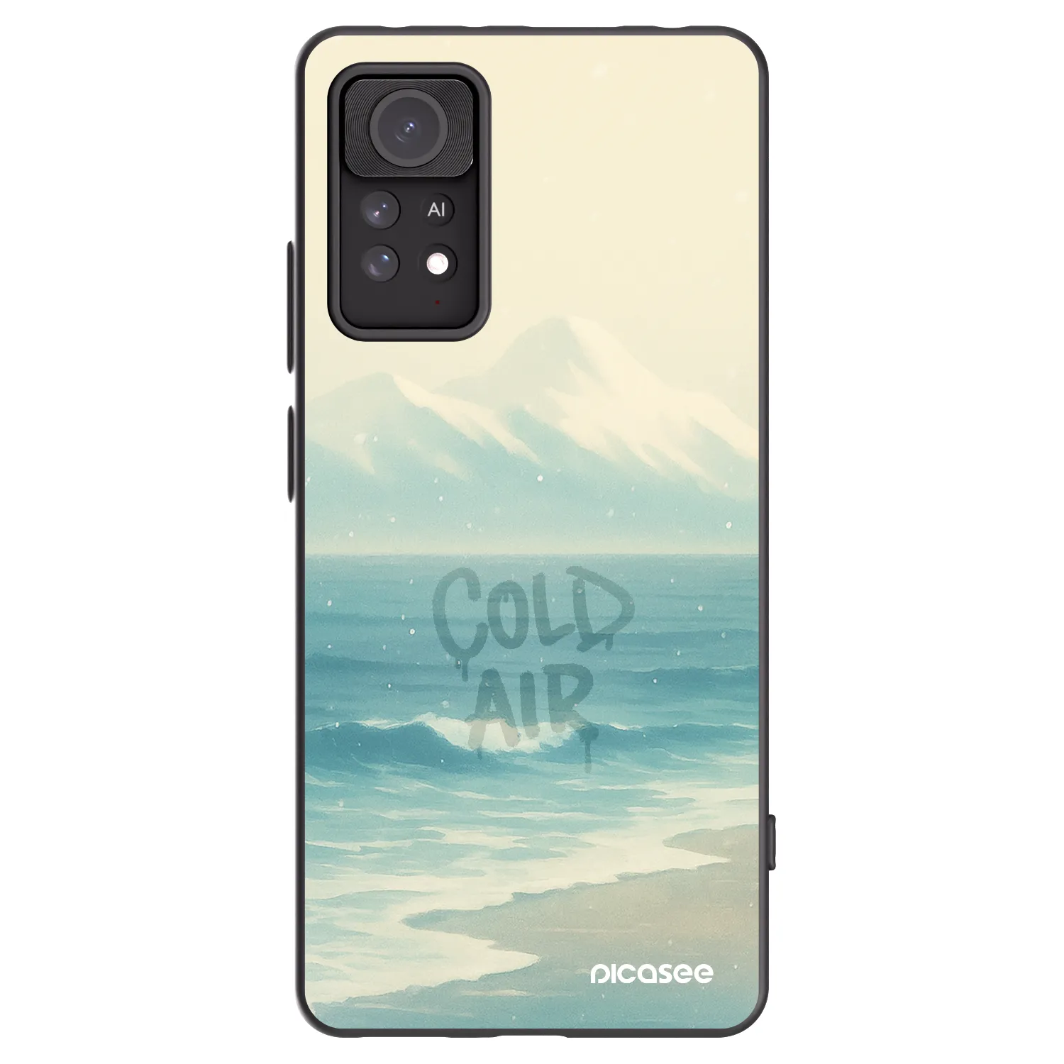 Picasee Μαύρη θήκη σιλικόνης για Xiaomi Redmi Note 11 Pro 5G - COLD AIR