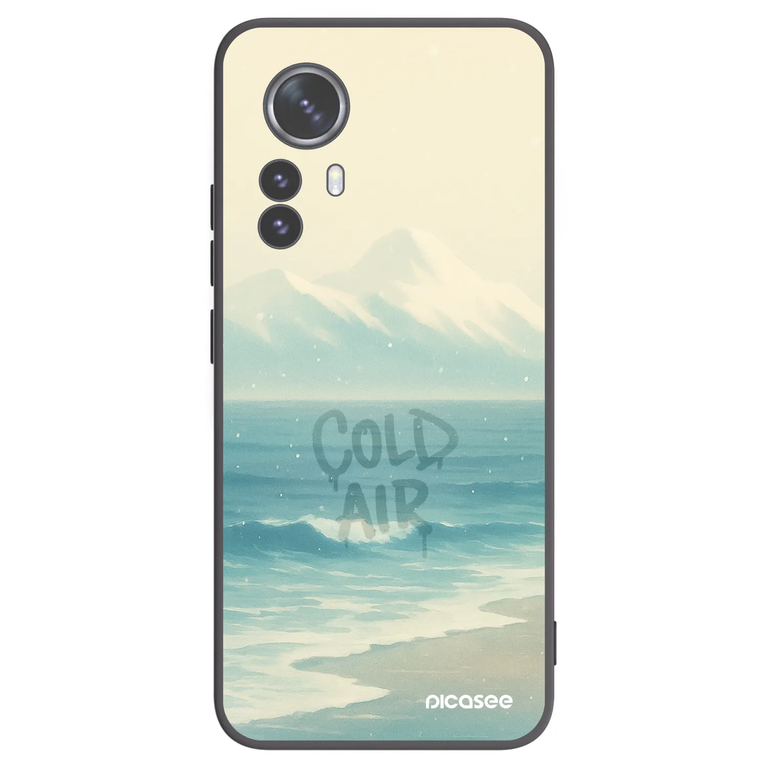 Picasee Μαύρη θήκη σιλικόνης για Xiaomi 12 Pro - COLD AIR