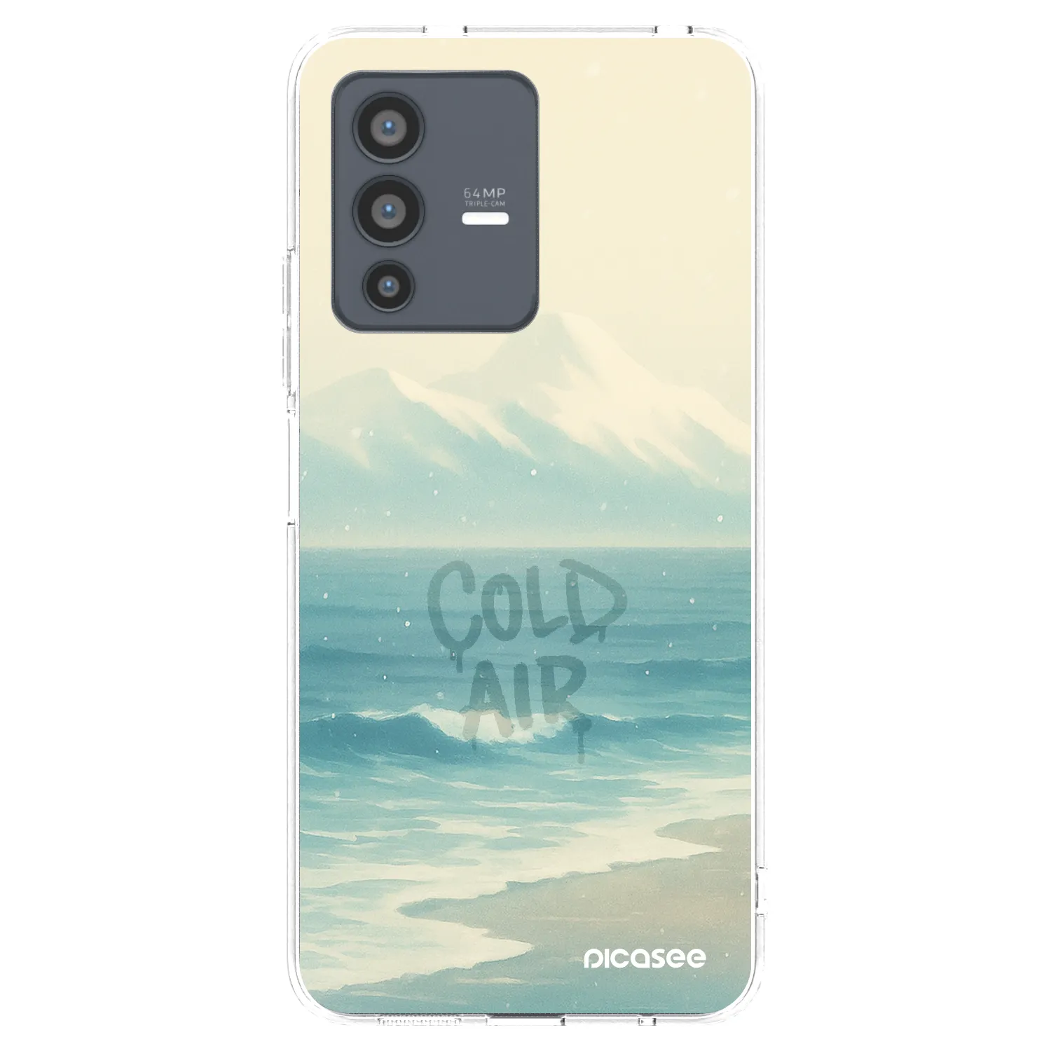 Picasee διαφανής θήκη σιλικόνης Vivo V23 5G - COLD AIR