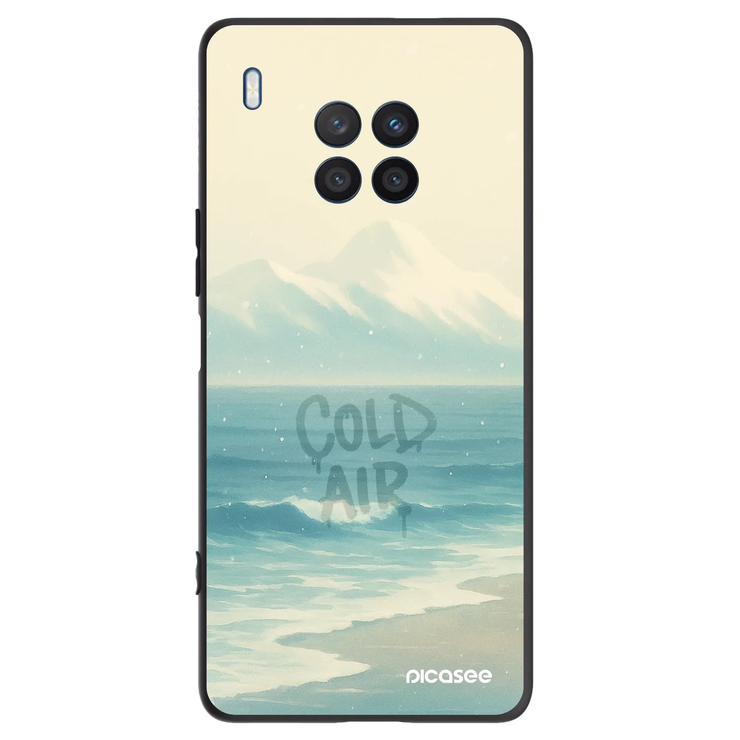 Picasee Μαύρη θήκη σιλικόνης για Honor 50 Lite - COLD AIR