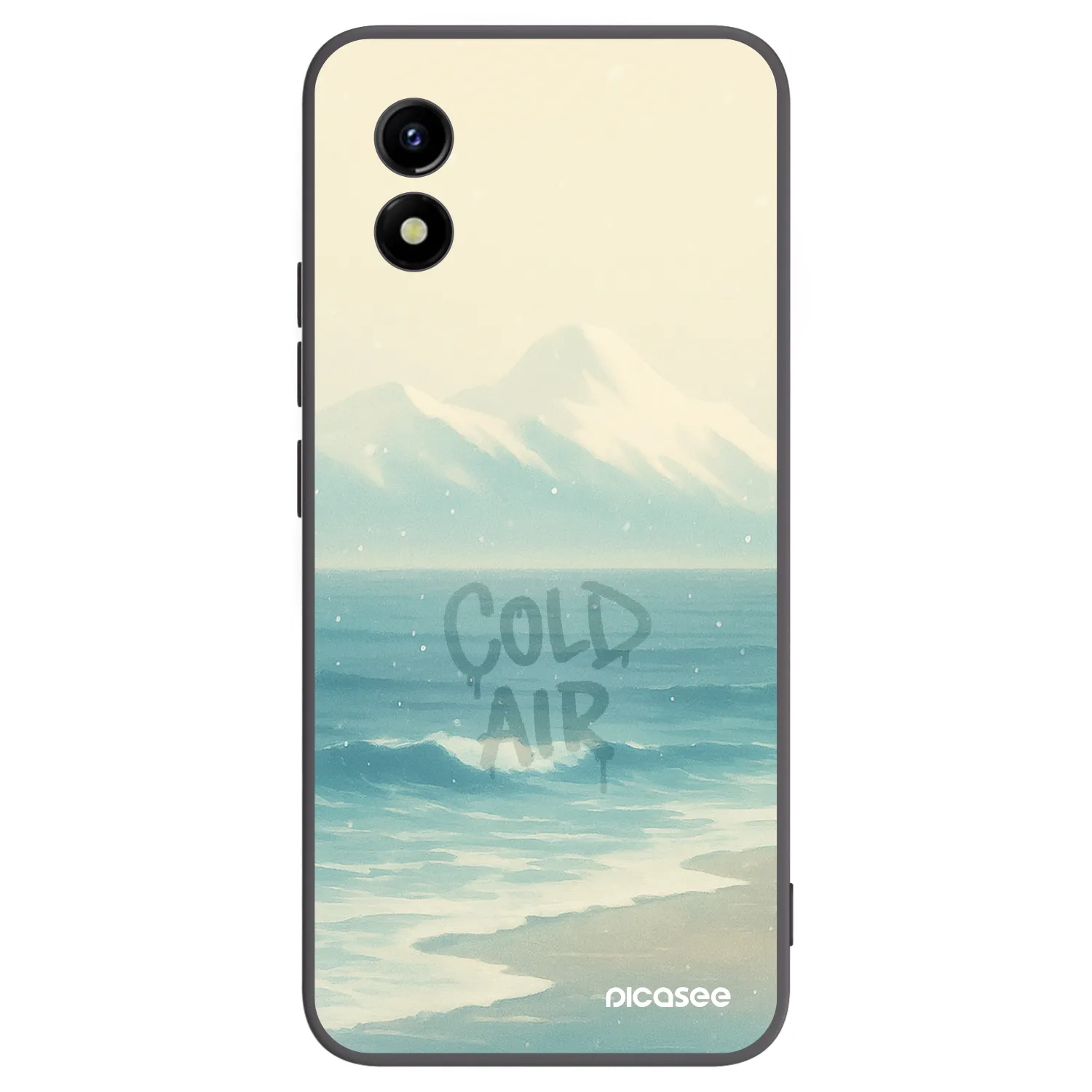 Picasee Μαύρη θήκη σιλικόνης για Vivo Y01 - COLD AIR