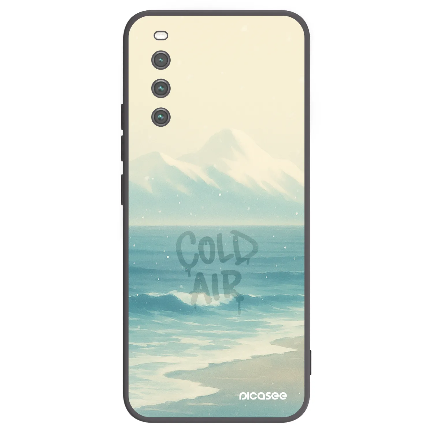Picasee Μαύρη θήκη σιλικόνης για Sony Xperia 10 IV 5G - COLD AIR