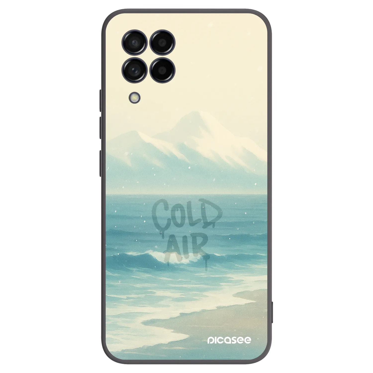 Picasee Μαύρη θήκη σιλικόνης για Samsung Galaxy M53 5G - COLD AIR
