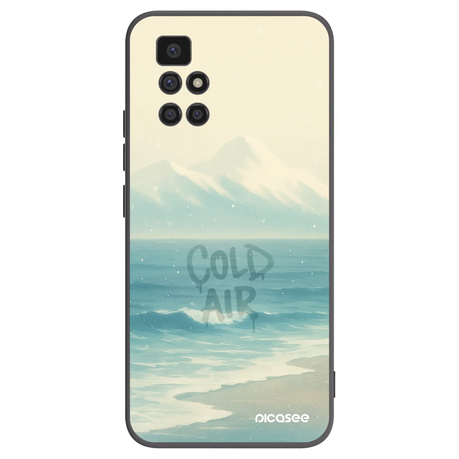 Picasee Μαύρη θήκη σιλικόνης για Xiaomi Redmi 10 (2022) - COLD AIR
