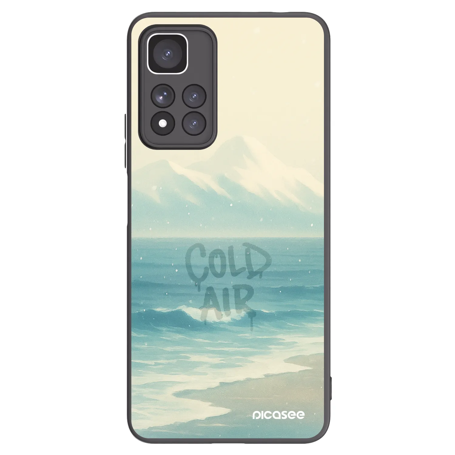 Picasee Μαύρη θήκη σιλικόνης για Xiaomi Redmi Note 11 Pro+ 5G - COLD AIR