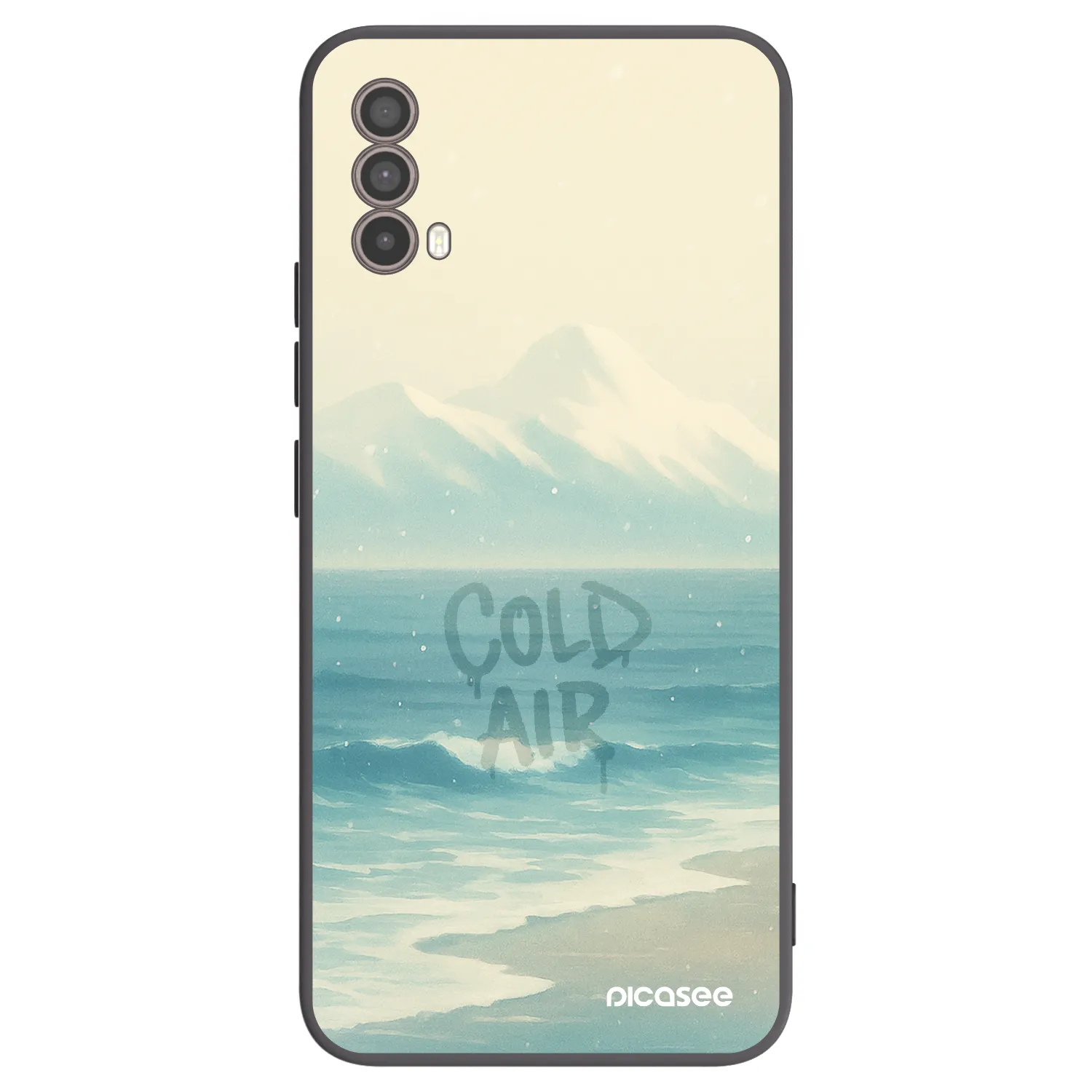 Picasee Μαύρη θήκη σιλικόνης για Motorola Moto E40 - COLD AIR