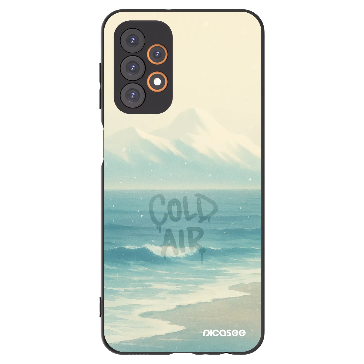 Picasee Μαύρη θήκη σιλικόνης για Samsung Galaxy A23 A235F 4G - COLD AIR