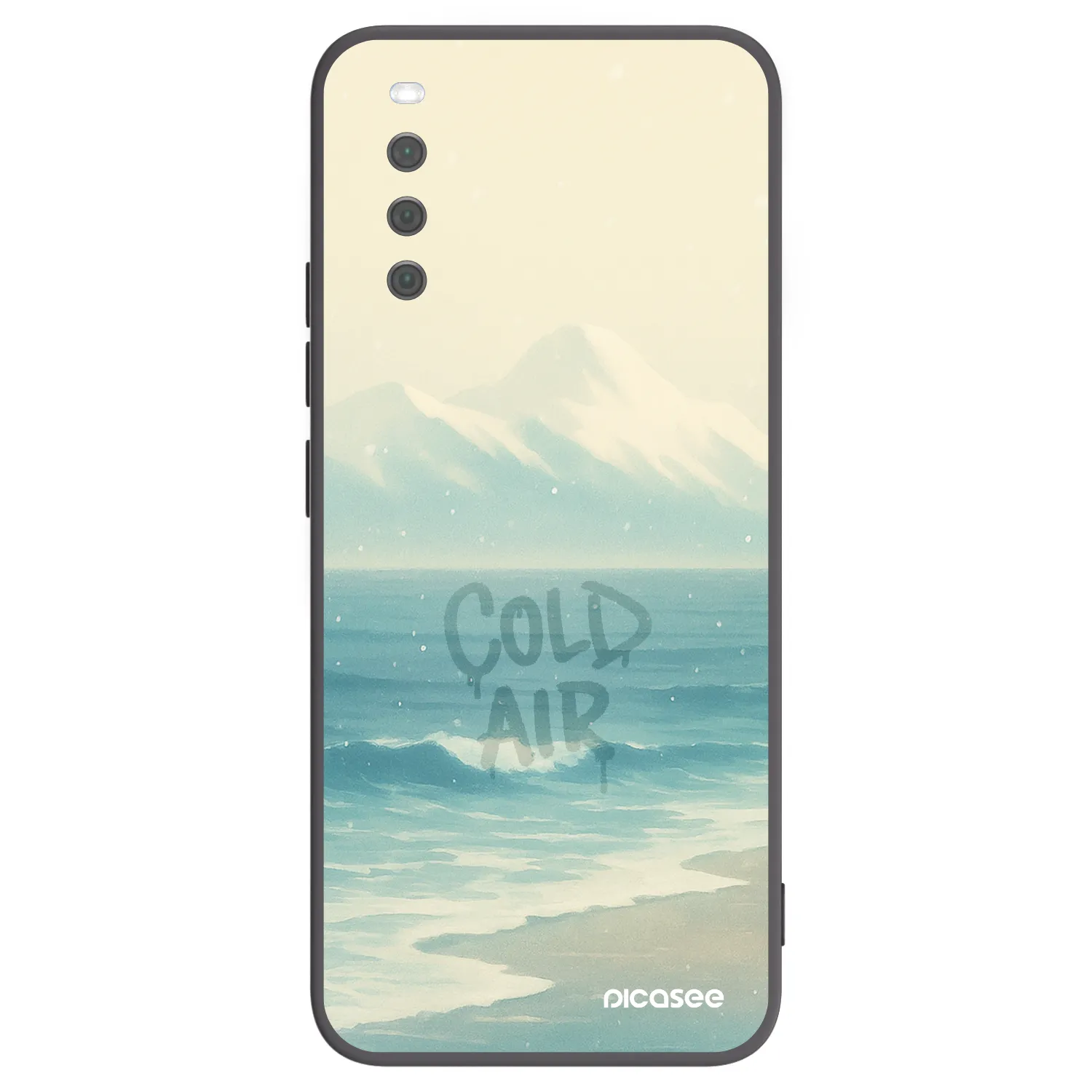 Picasee Μαύρη θήκη σιλικόνης για Sony Xperia 10 III - COLD AIR
