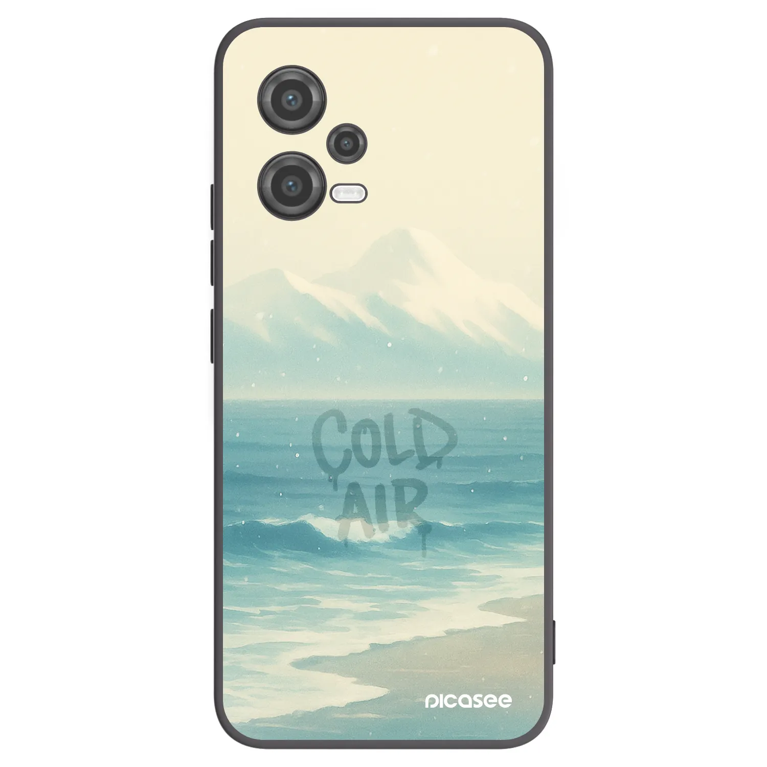 Picasee Μαύρη θήκη σιλικόνης για Xiaomi Poco X5 - COLD AIR