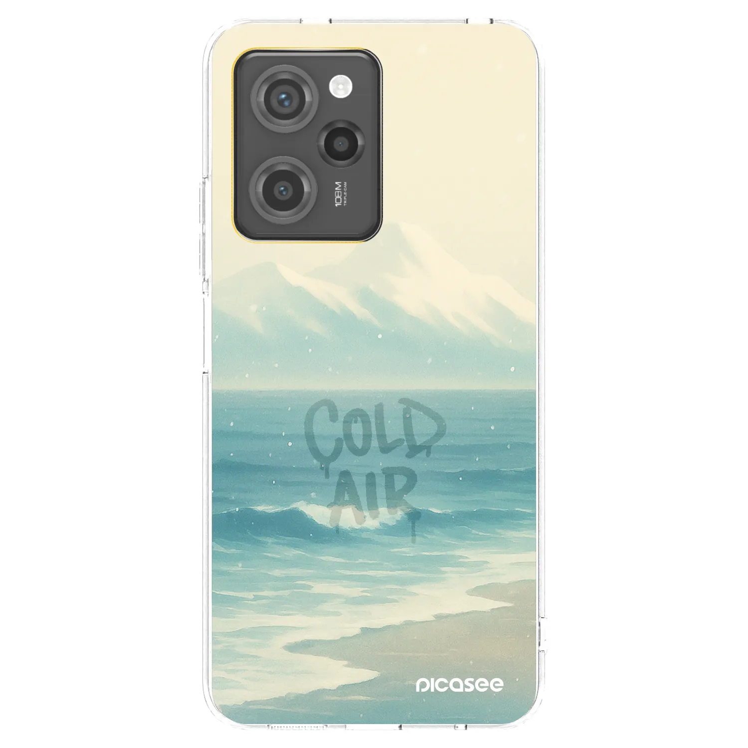 Picasee Μαύρη θήκη σιλικόνης για Xiaomi Poco X5 Pro - COLD AIR