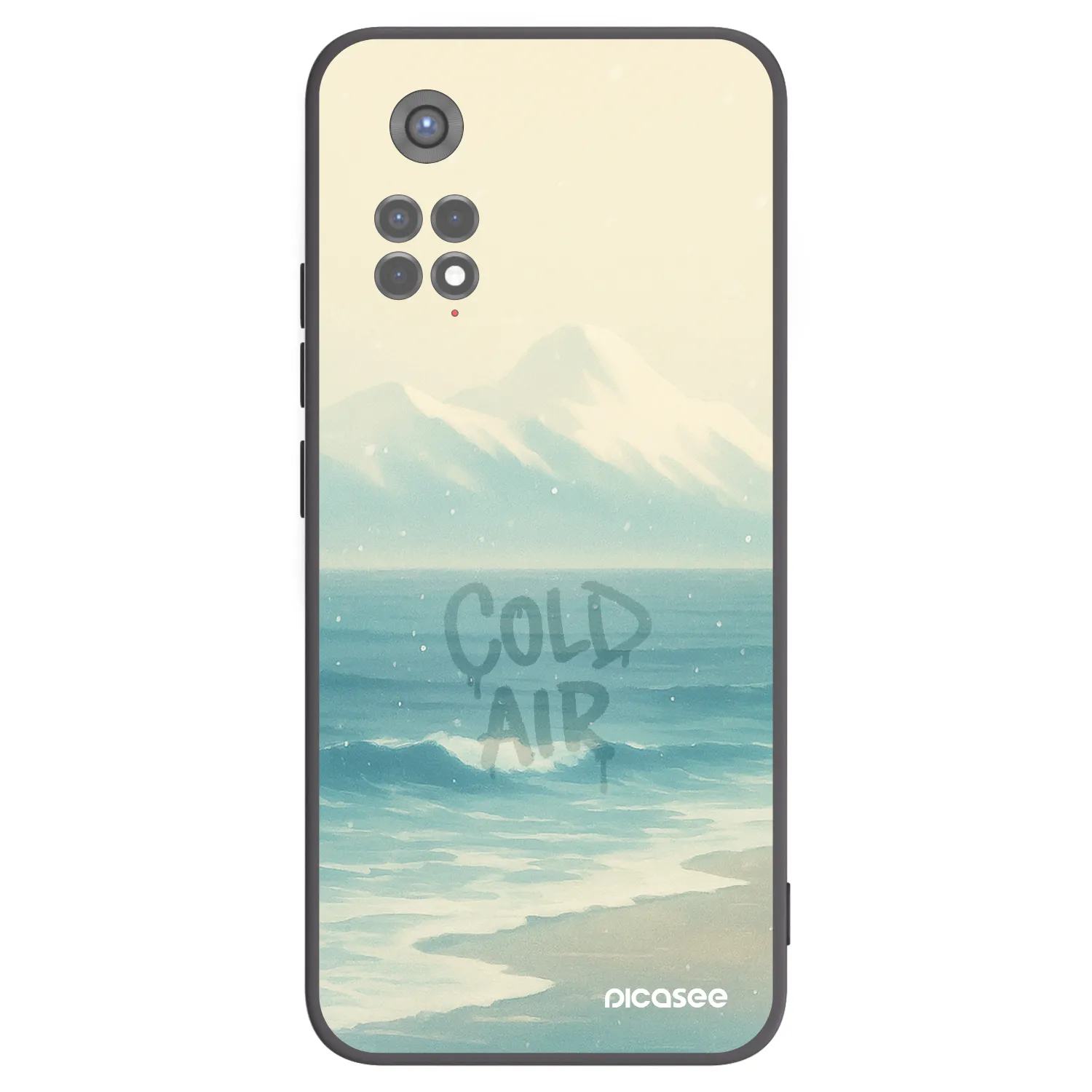Picasee Μαύρη θήκη σιλικόνης για Xiaomi Redmi Note 11S 5G - COLD AIR