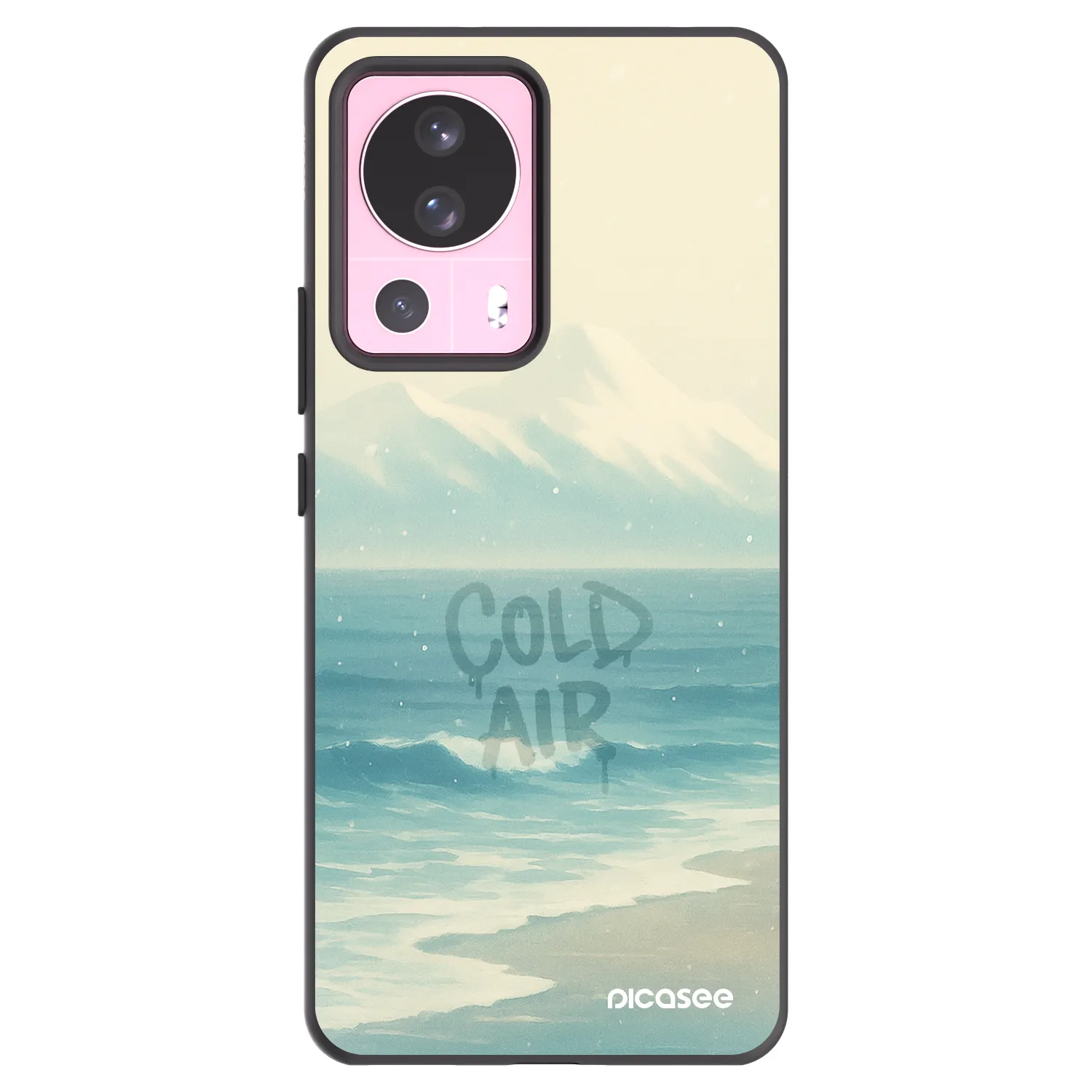Picasee Μαύρη θήκη σιλικόνης για Xiaomi 13 Lite - COLD AIR