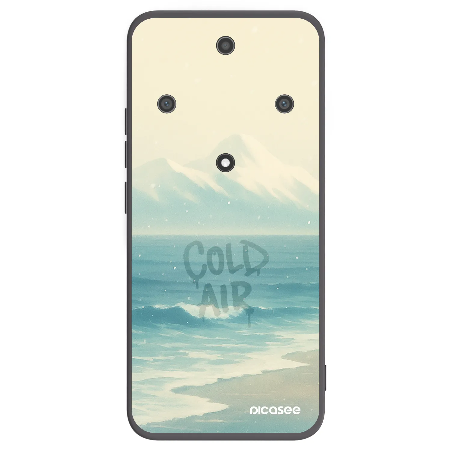 Picasee Μαύρη θήκη σιλικόνης για Honor Magic5 Lite 5G - COLD AIR