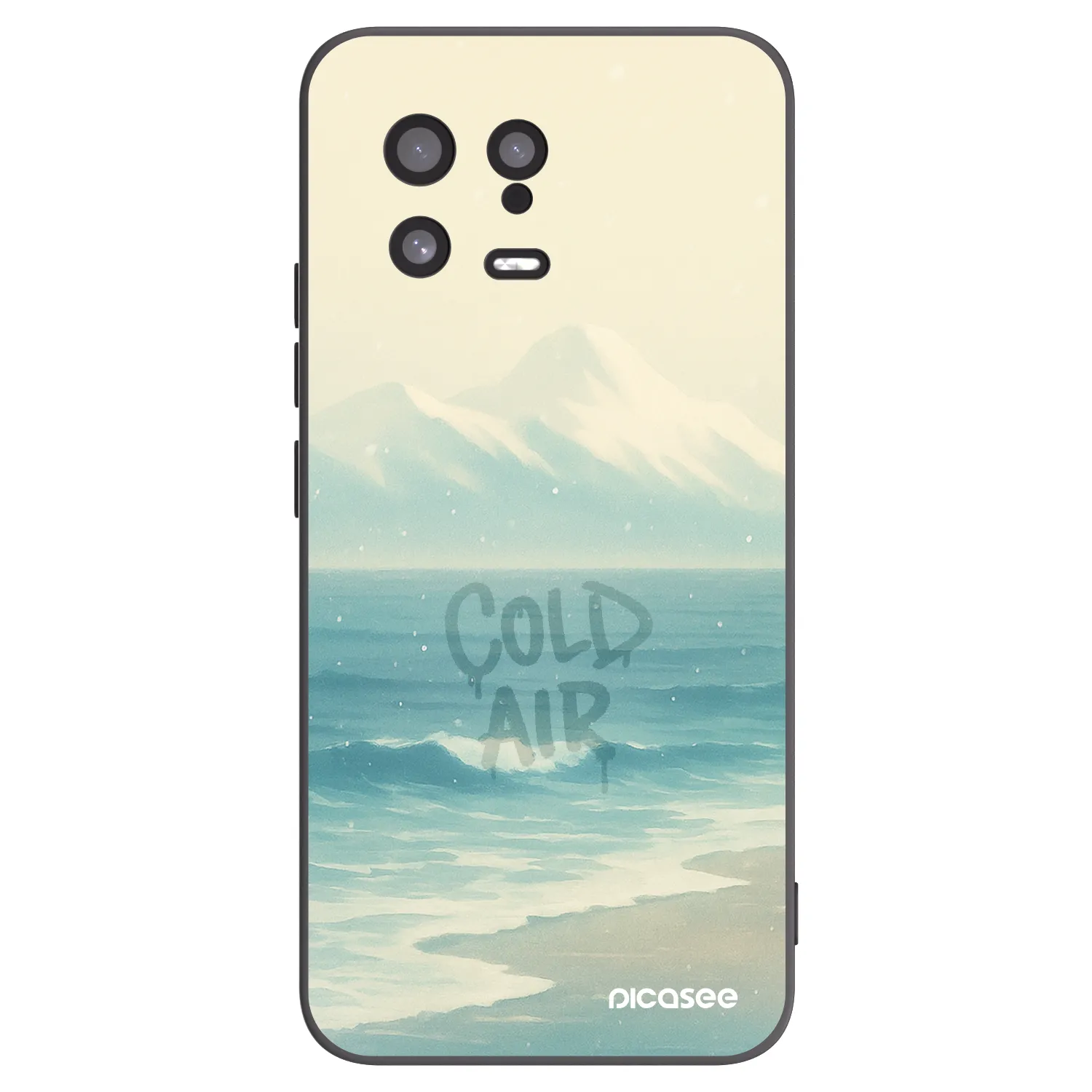 Picasee Μαύρη θήκη σιλικόνης για Xiaomi 13 - COLD AIR