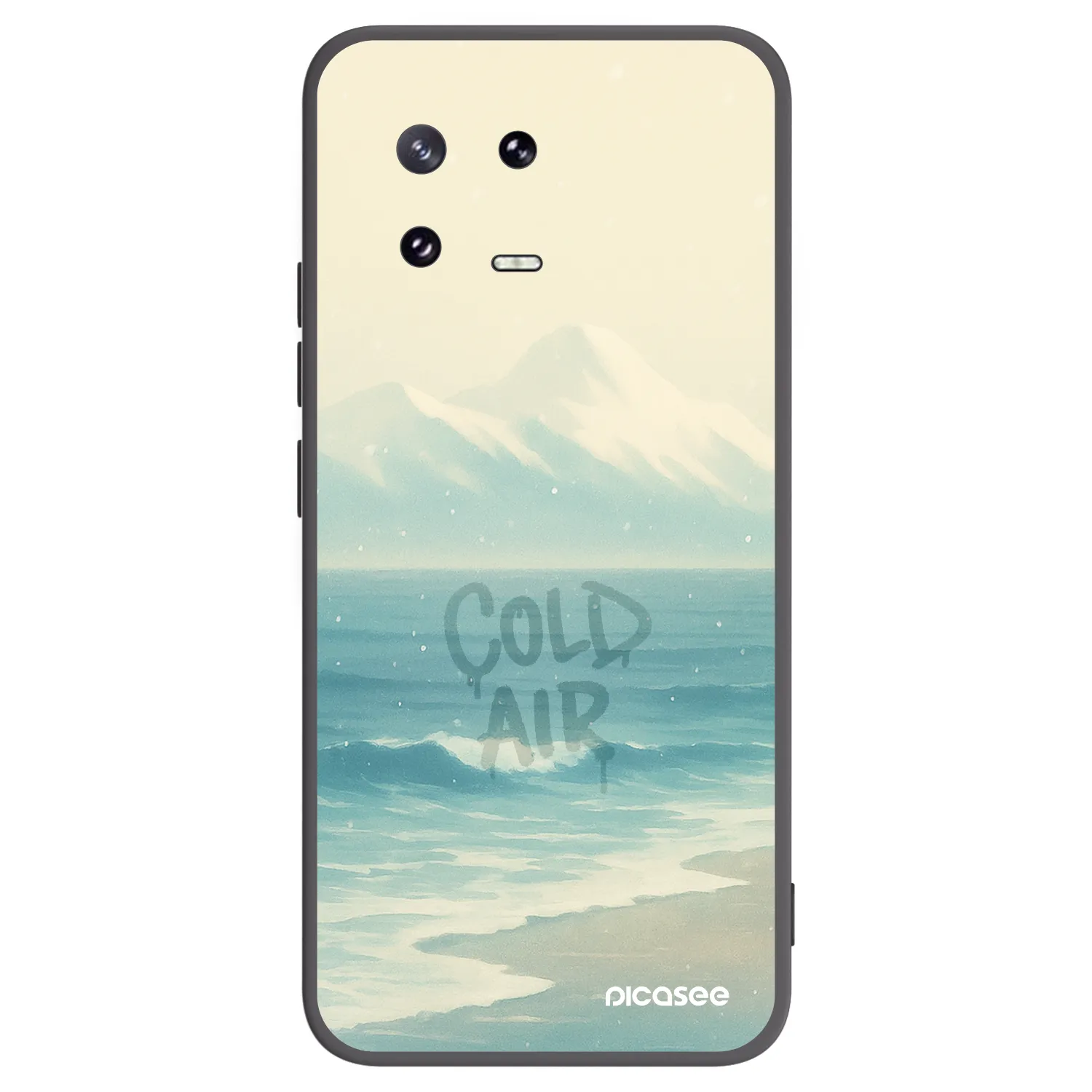 Picasee Μαύρη θήκη σιλικόνης για Xiaomi 13 Pro - COLD AIR